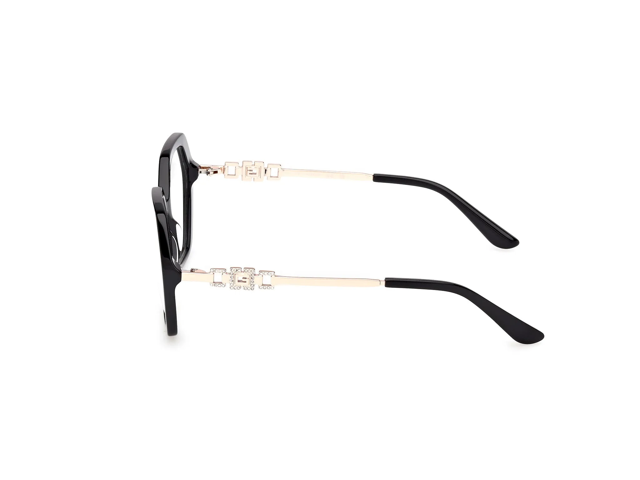 Guess GU50317 001 Montature da vista Acetato Nero Geometrica Normale - immagine 3