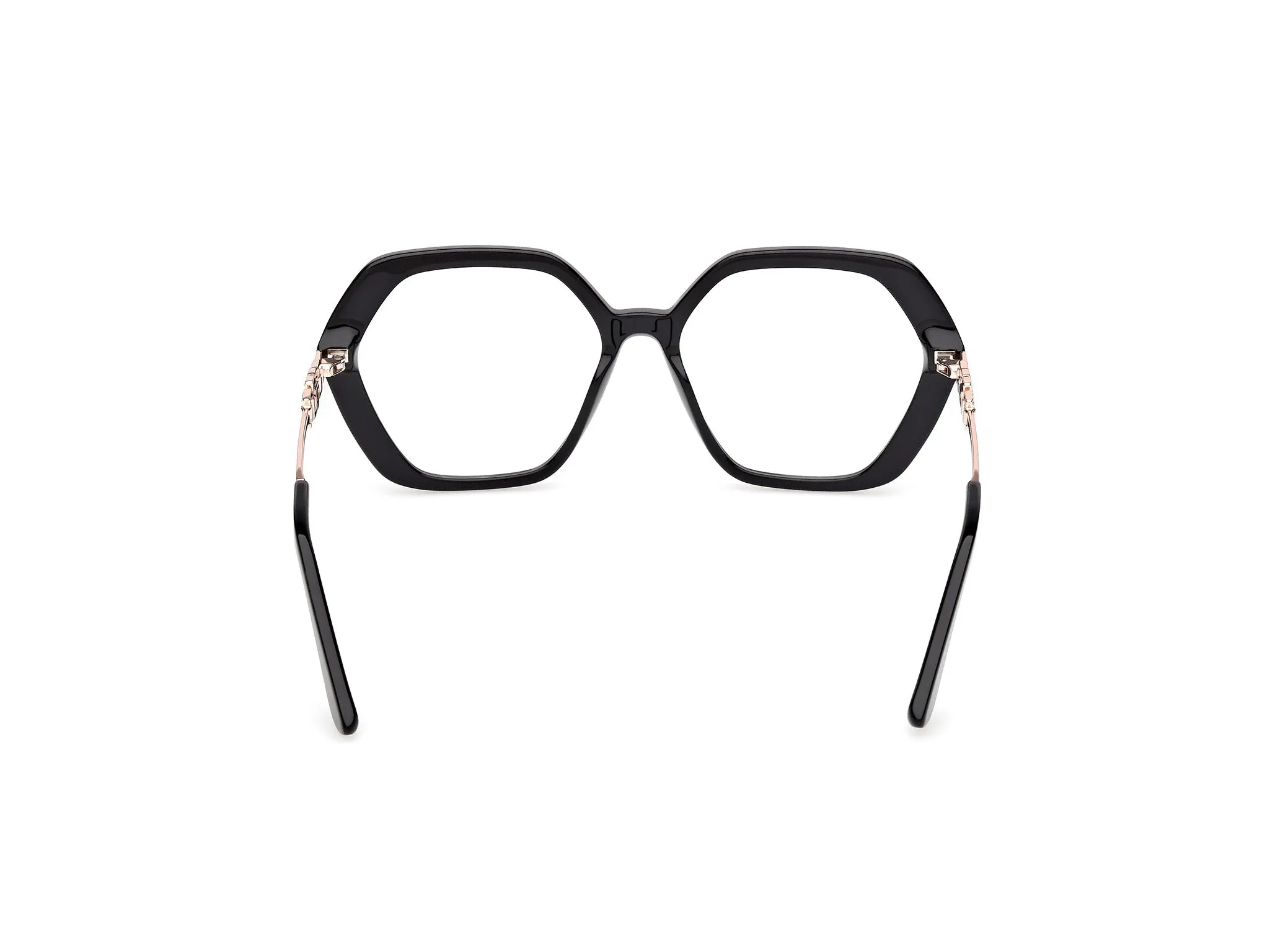 Guess GU50317 001 Montature da vista Acetato Nero Geometrica Normale - immagine 4
