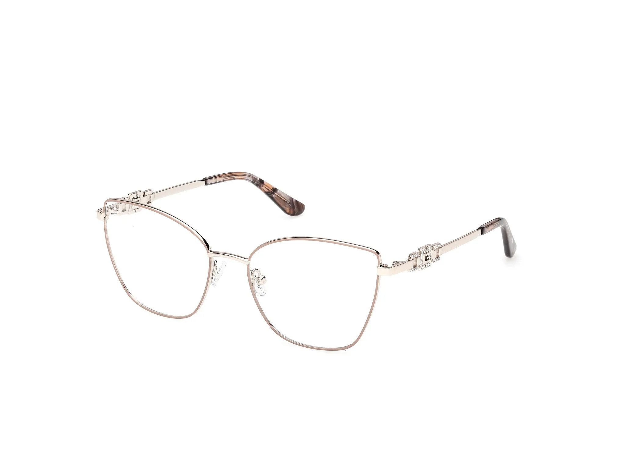 Guess GU50316 057 Montature da vista Metallo Beige Cat Eye Normale - immagine 1