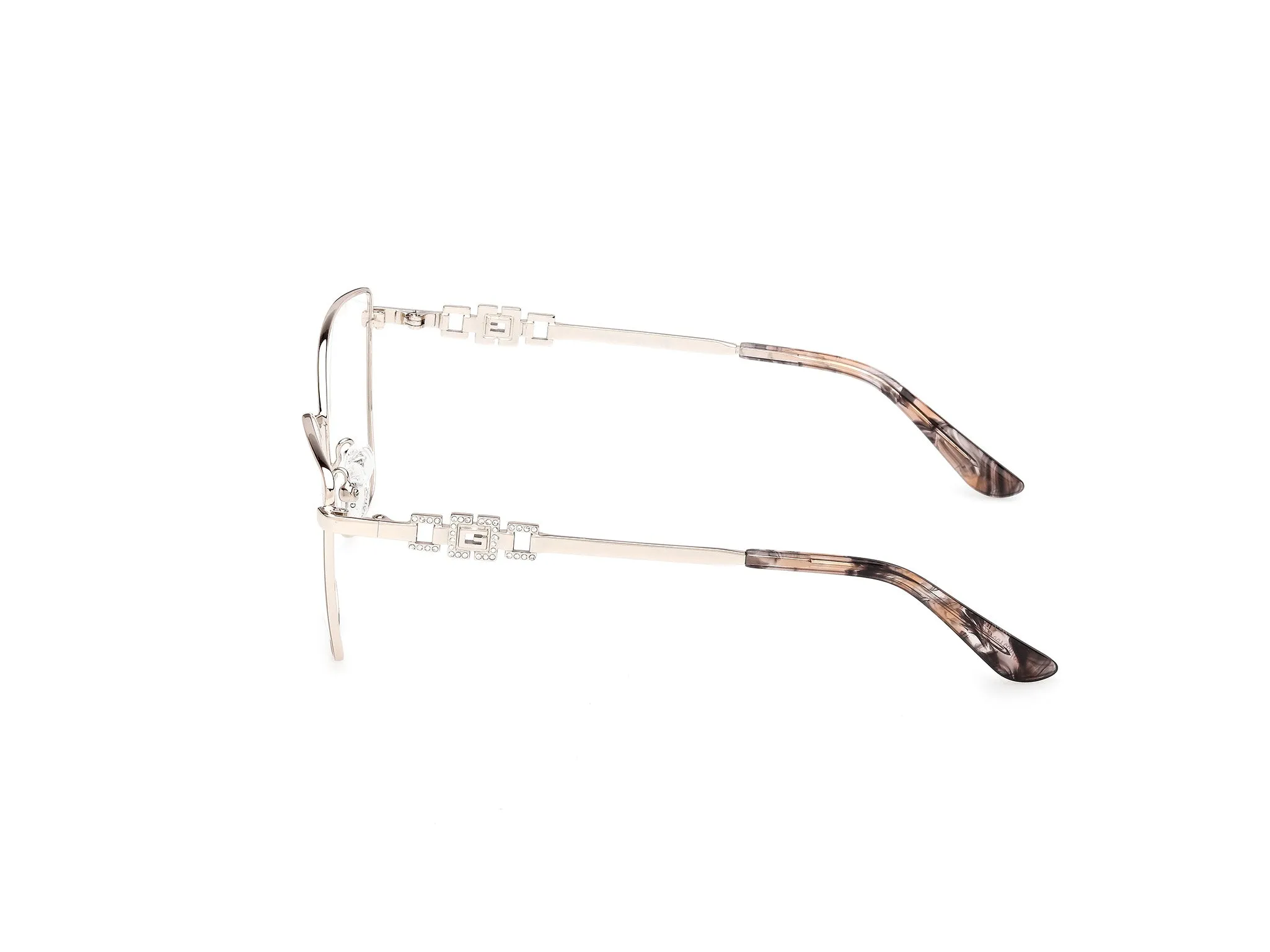 Guess GU50316 057 Montature da vista Metallo Beige Cat Eye Normale - immagine 3