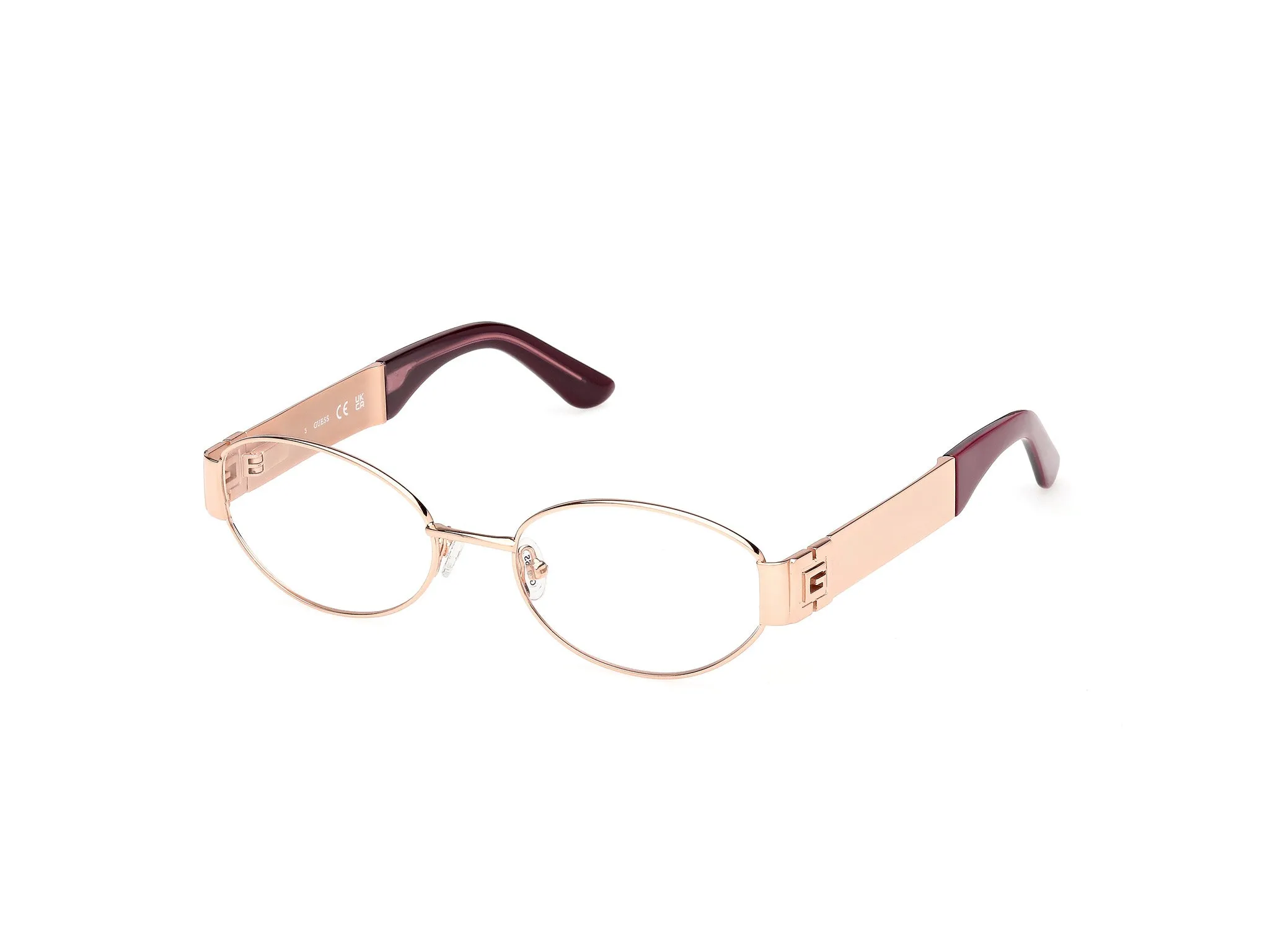 Guess GU50314 028 Montature da vista Metallo Oro Rotonda Normale - immagine 1