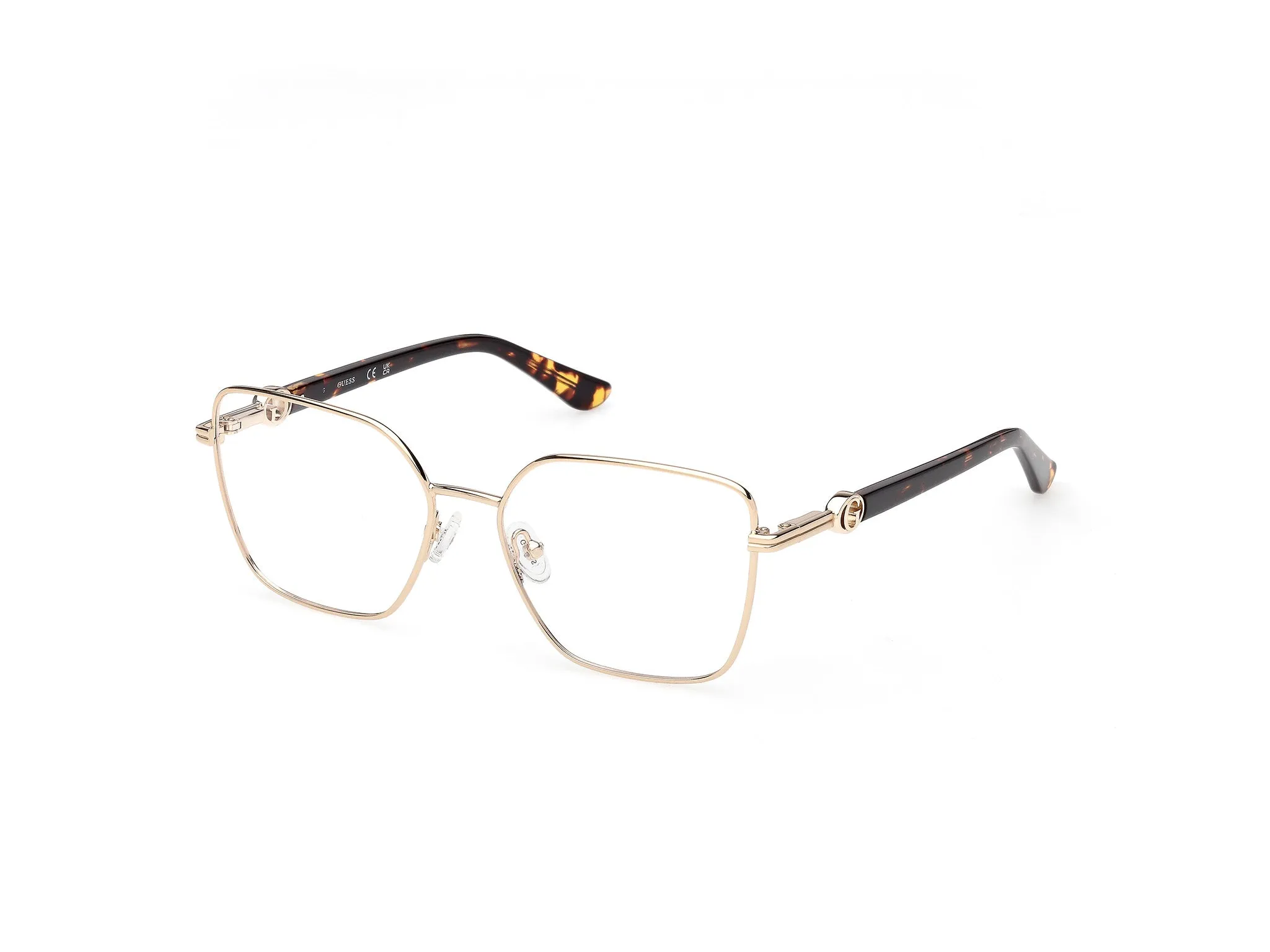 Guess GU50313 032 Montature da vista Metallo Oro Squadrata Normale - immagine 1