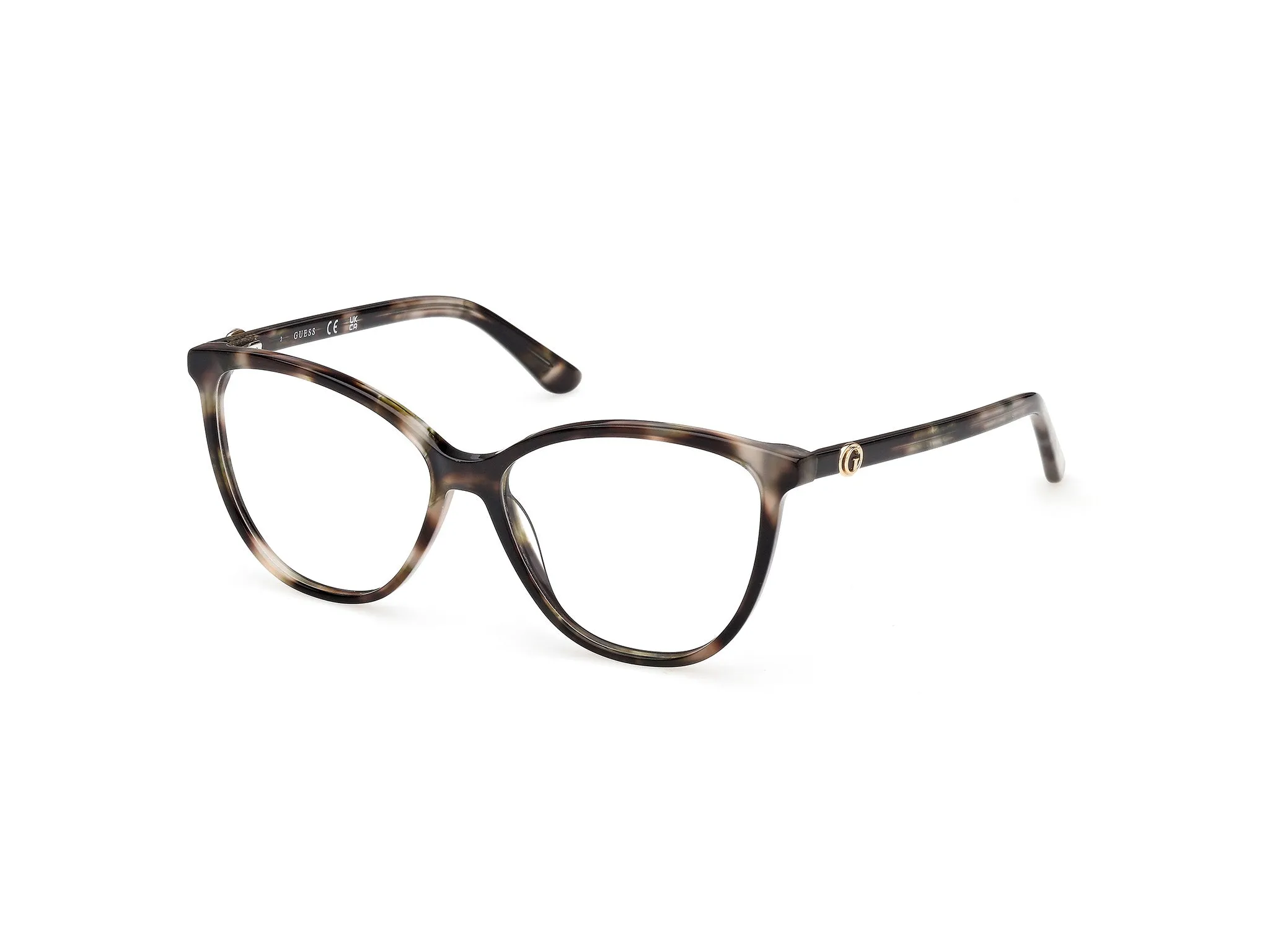 Guess GU50311 098 Montature da vista Acetato Verde Cat Eye Normale - immagine 1