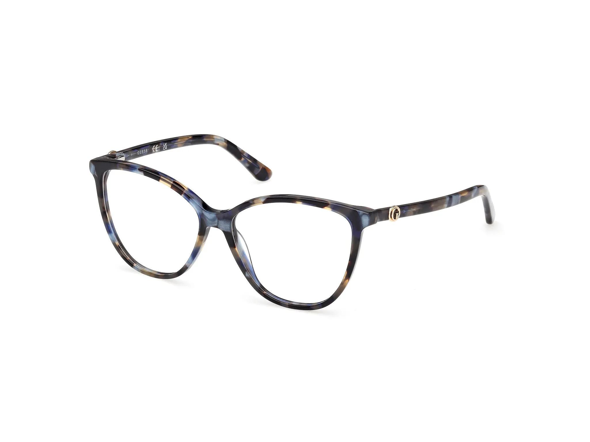 Guess GU50311 092 Montature da vista Acetato Blu Cat Eye Normale - immagine 1