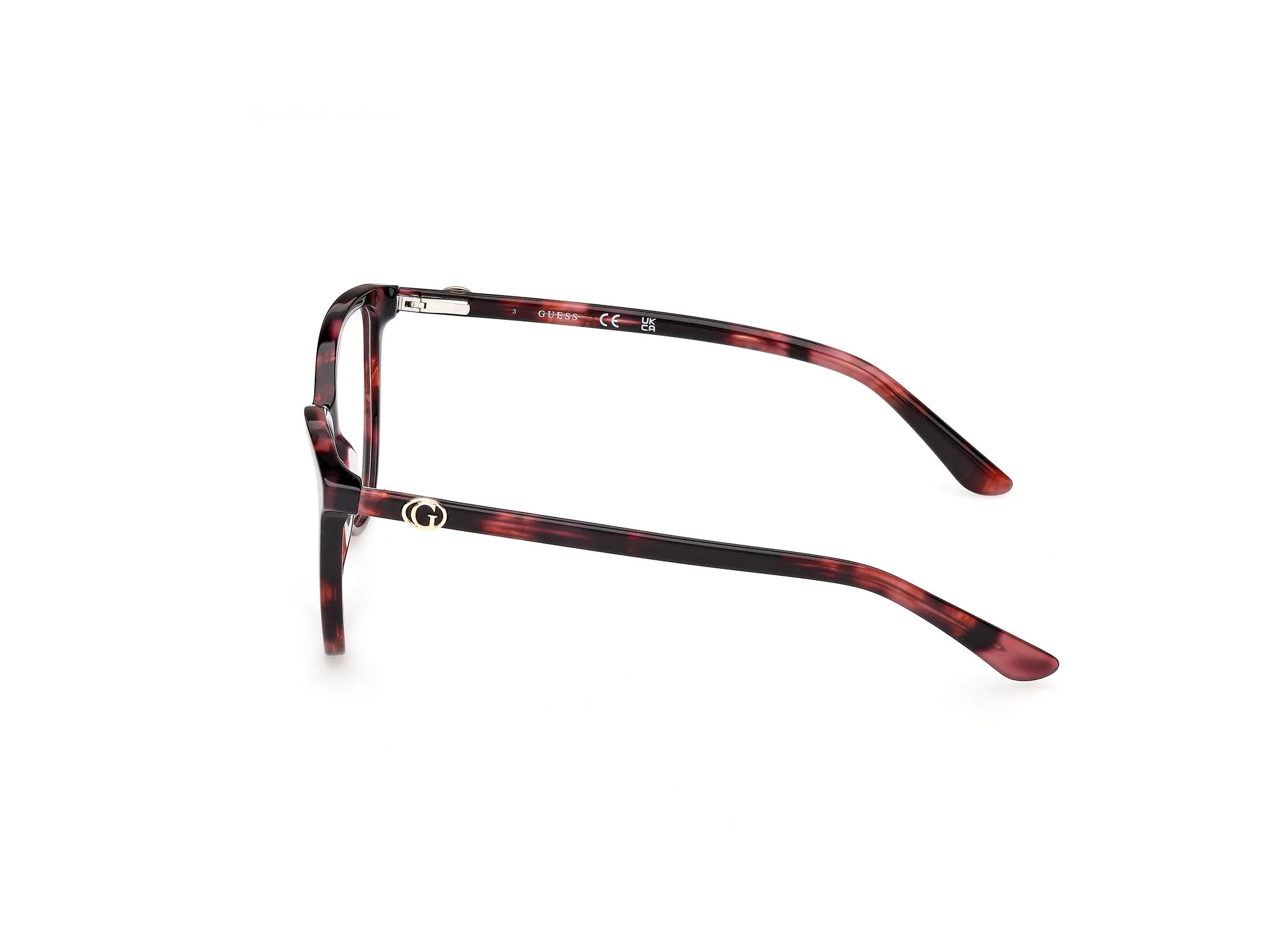 Guess GU50311 071 Montature da vista Acetato Bordeaux Cat Eye Normale - immagine 3