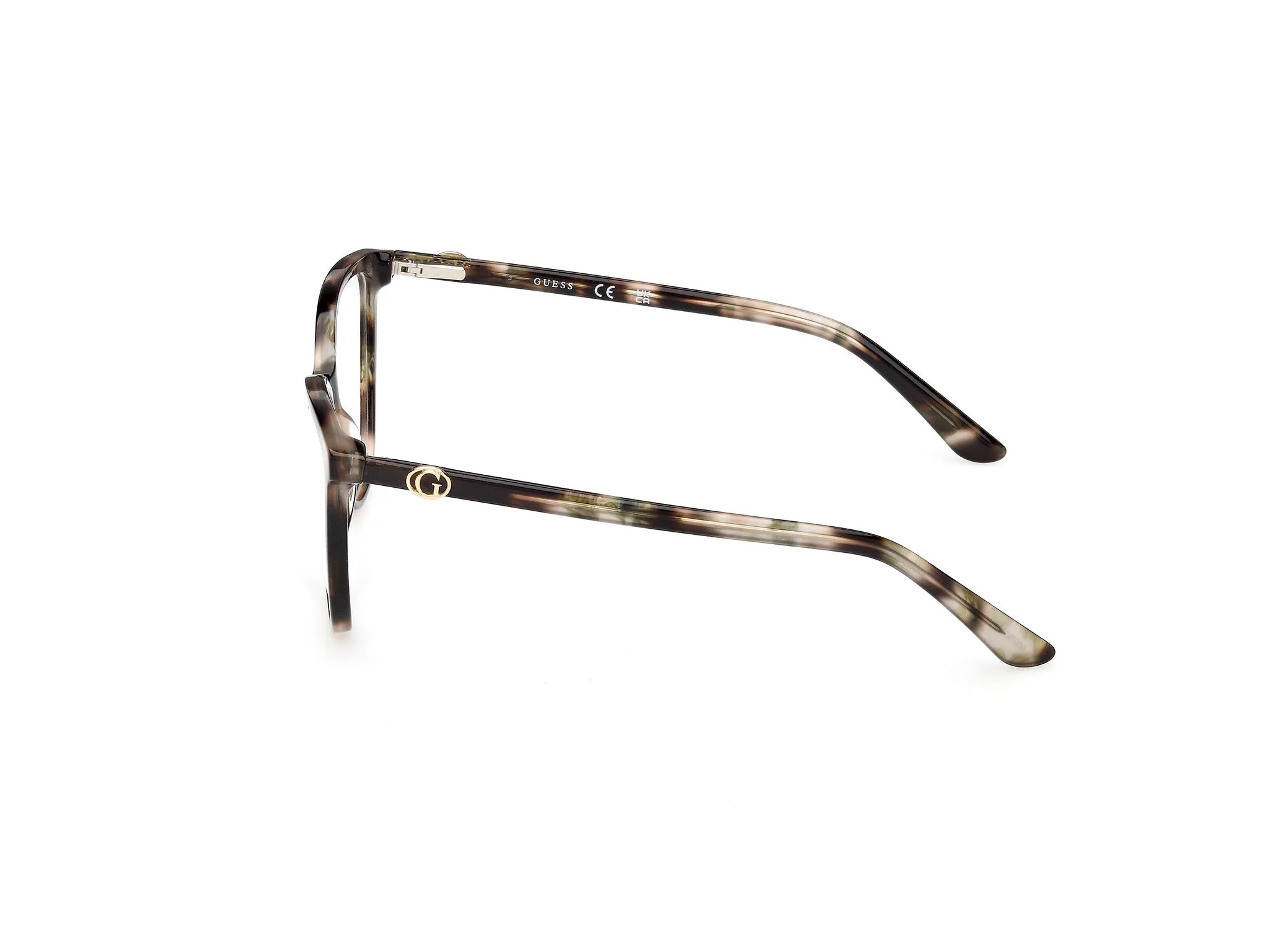Guess GU50311 098 Montature da vista Acetato Verde Cat Eye Normale - immagine 3