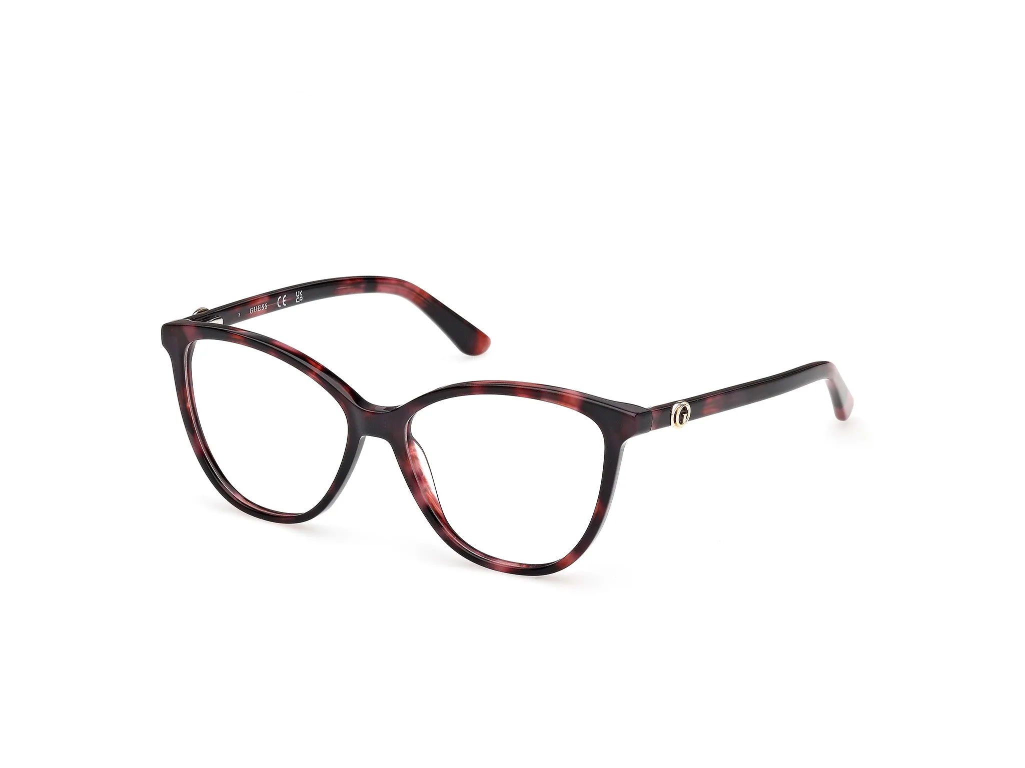 Guess GU50311 071 Montature da vista Acetato Bordeaux Cat Eye Normale - immagine 1