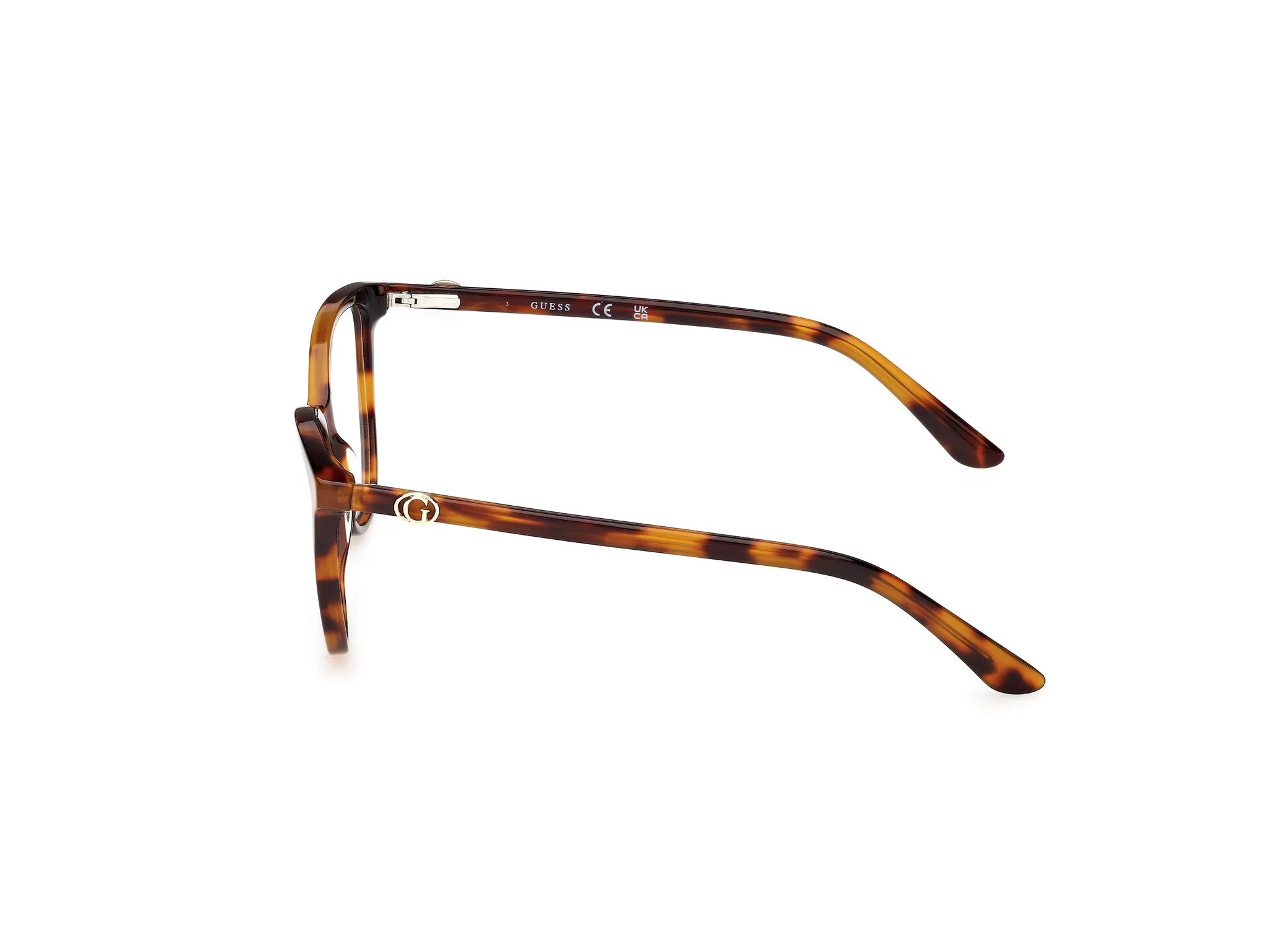 Guess GU50311 056 Montature da vista Acetato Havana Cat Eye Normale - immagine 3