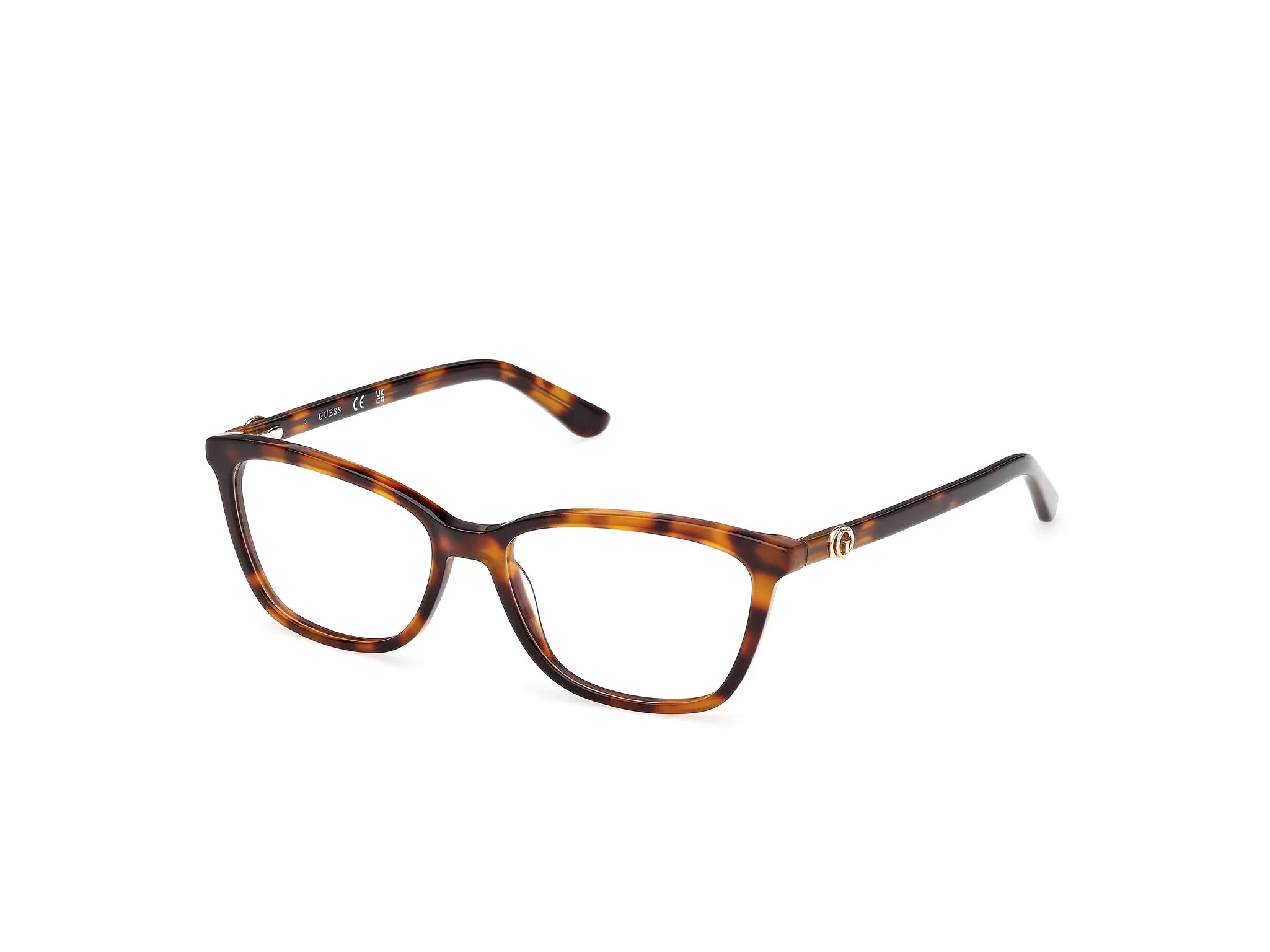 Guess GU50310 056 Montature da vista Acetato Havana Squadrata Normale - immagine 1