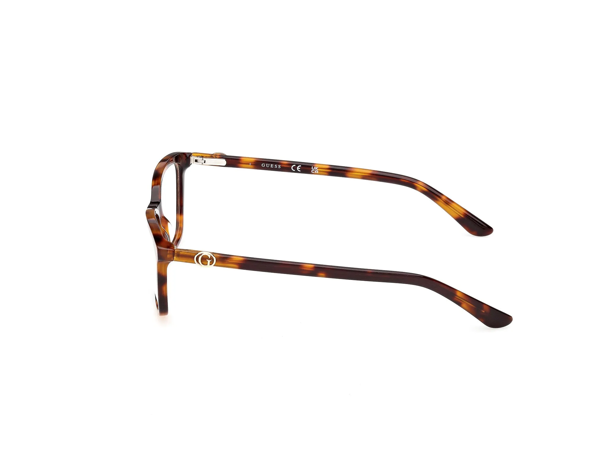Guess GU50310 056 Montature da vista Acetato Havana Squadrata Normale - immagine 3