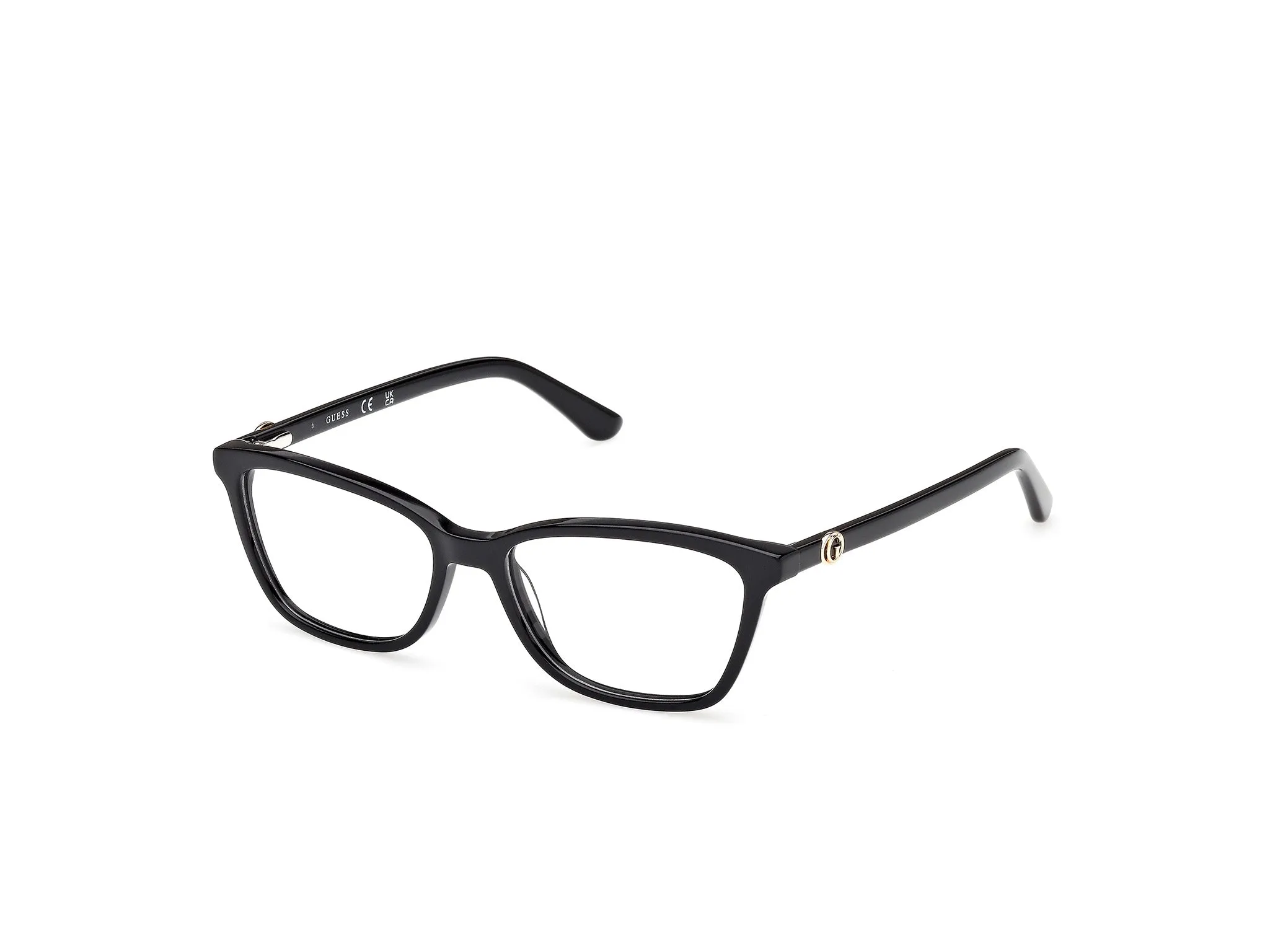 Guess GU50310 001 Montature da vista Acetato Nero Squadrata Normale - immagine 1