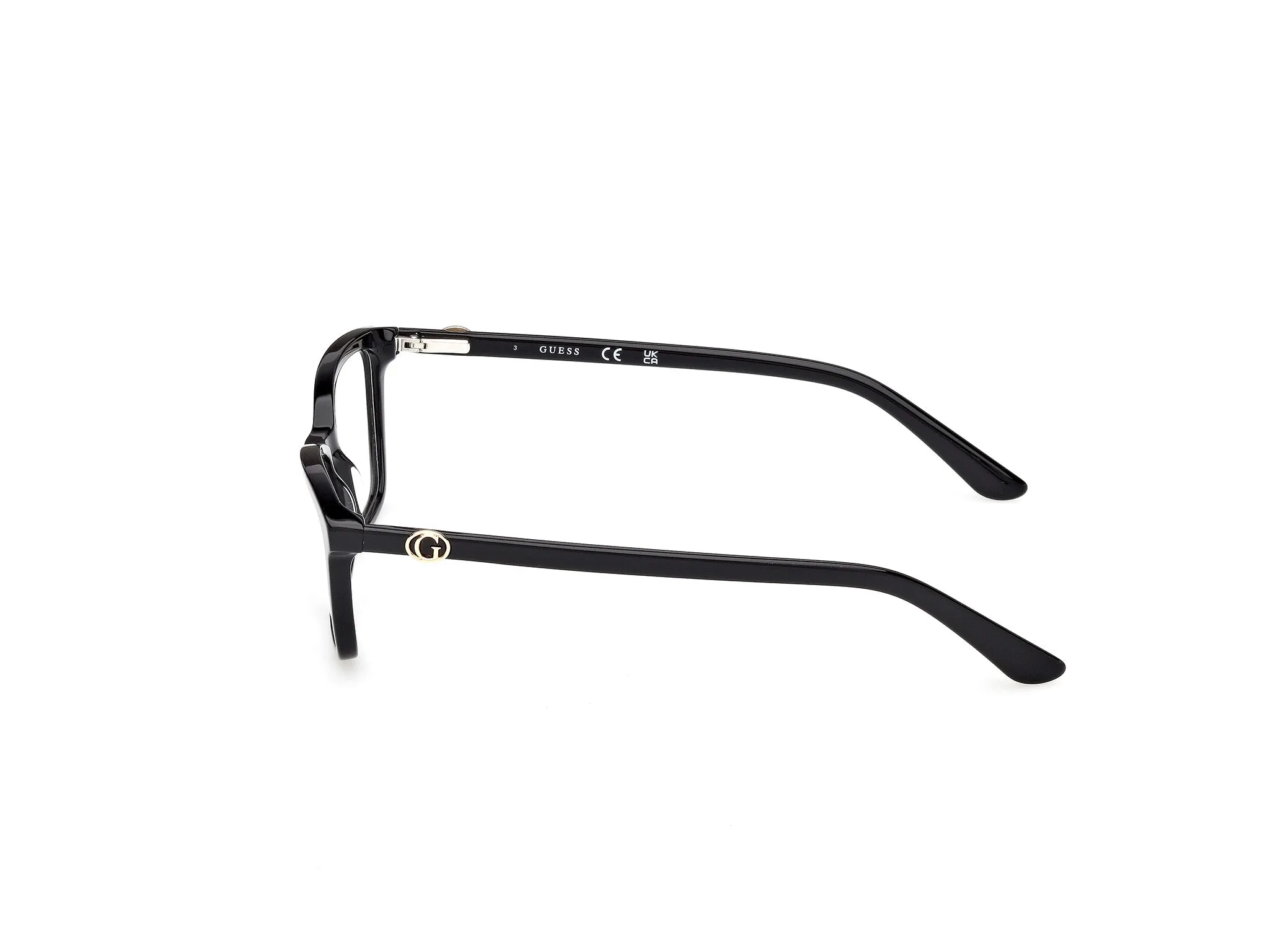 Guess GU50310 001 Montature da vista Acetato Nero Squadrata Normale - immagine 3