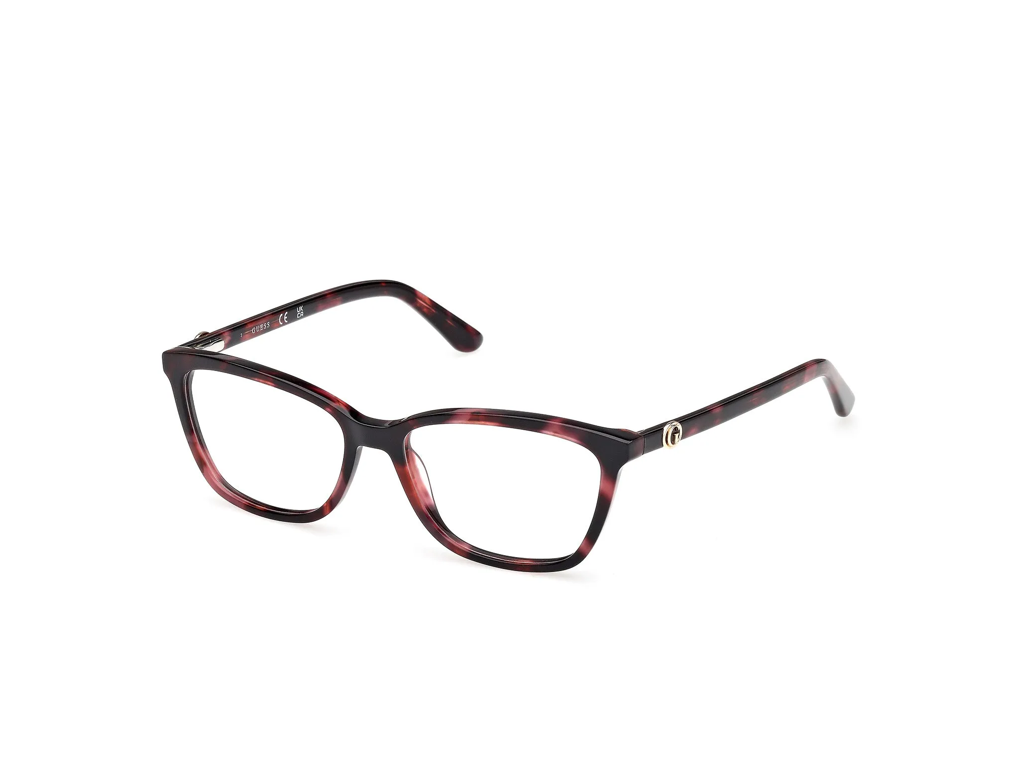 Guess GU50310 071 Montature da vista Acetato Bordeaux Squadrata Normale - immagine 1