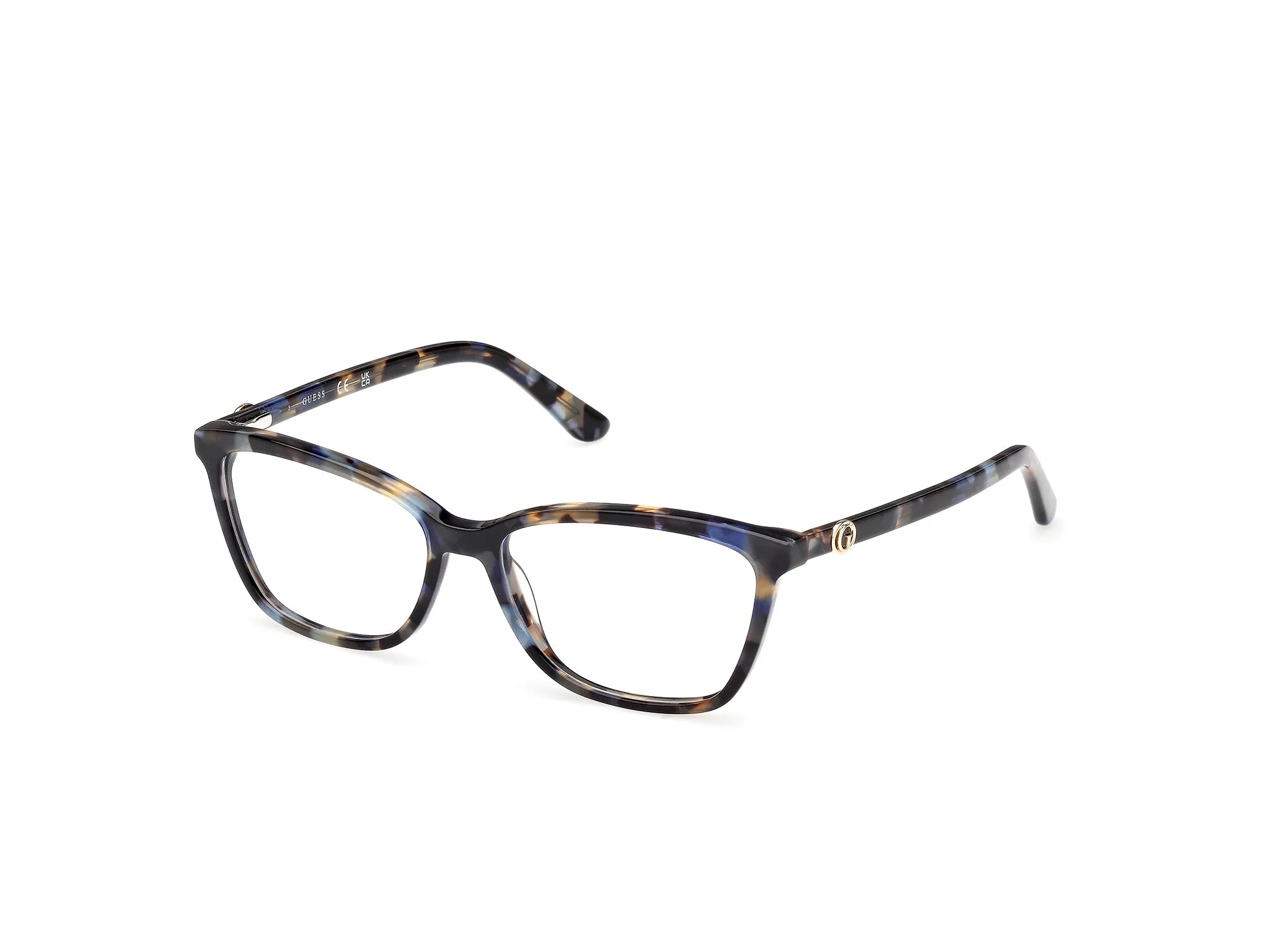 Guess GU50310 092 Montature da vista Acetato Blu Squadrata Normale - immagine 1