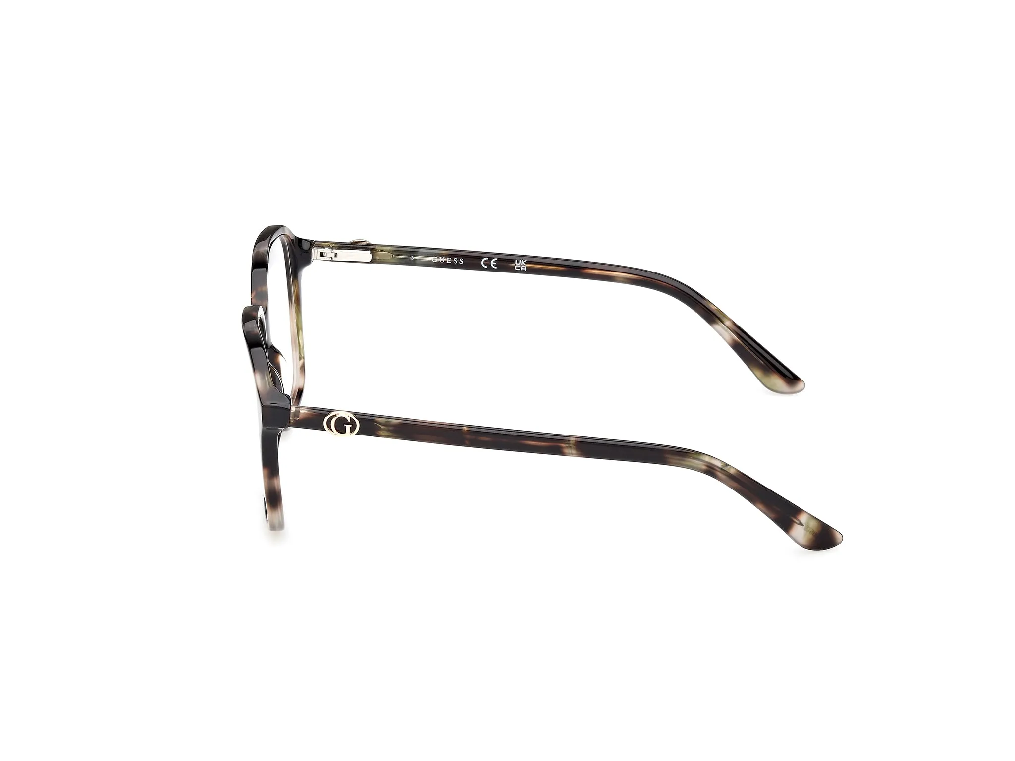 Guess GU50309 098 Montature da vista Acetato Verde Squadrata Normale - immagine 3