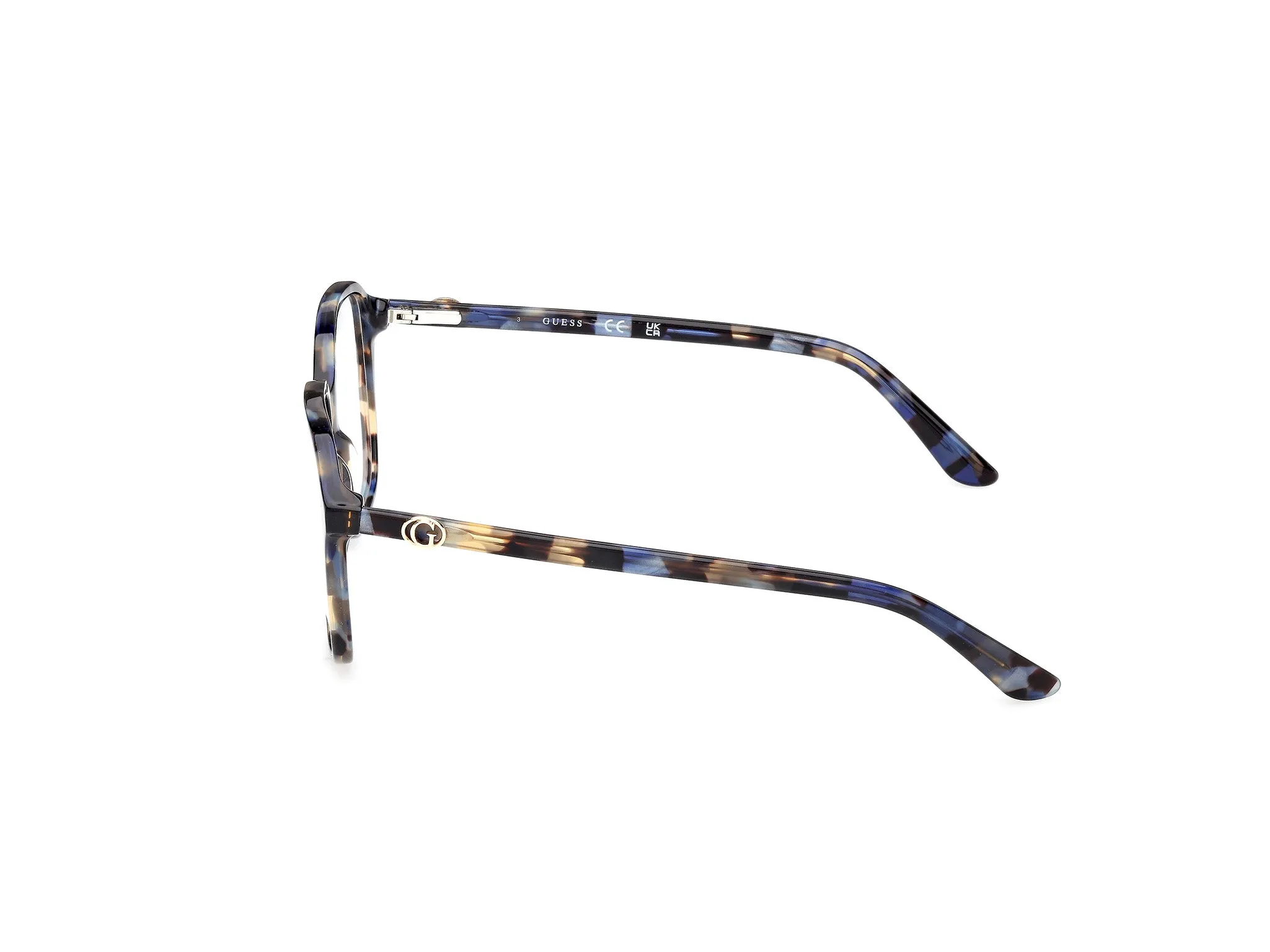 Guess GU50309 092 Montature da vista Acetato Blu Squadrata Normale - immagine 3