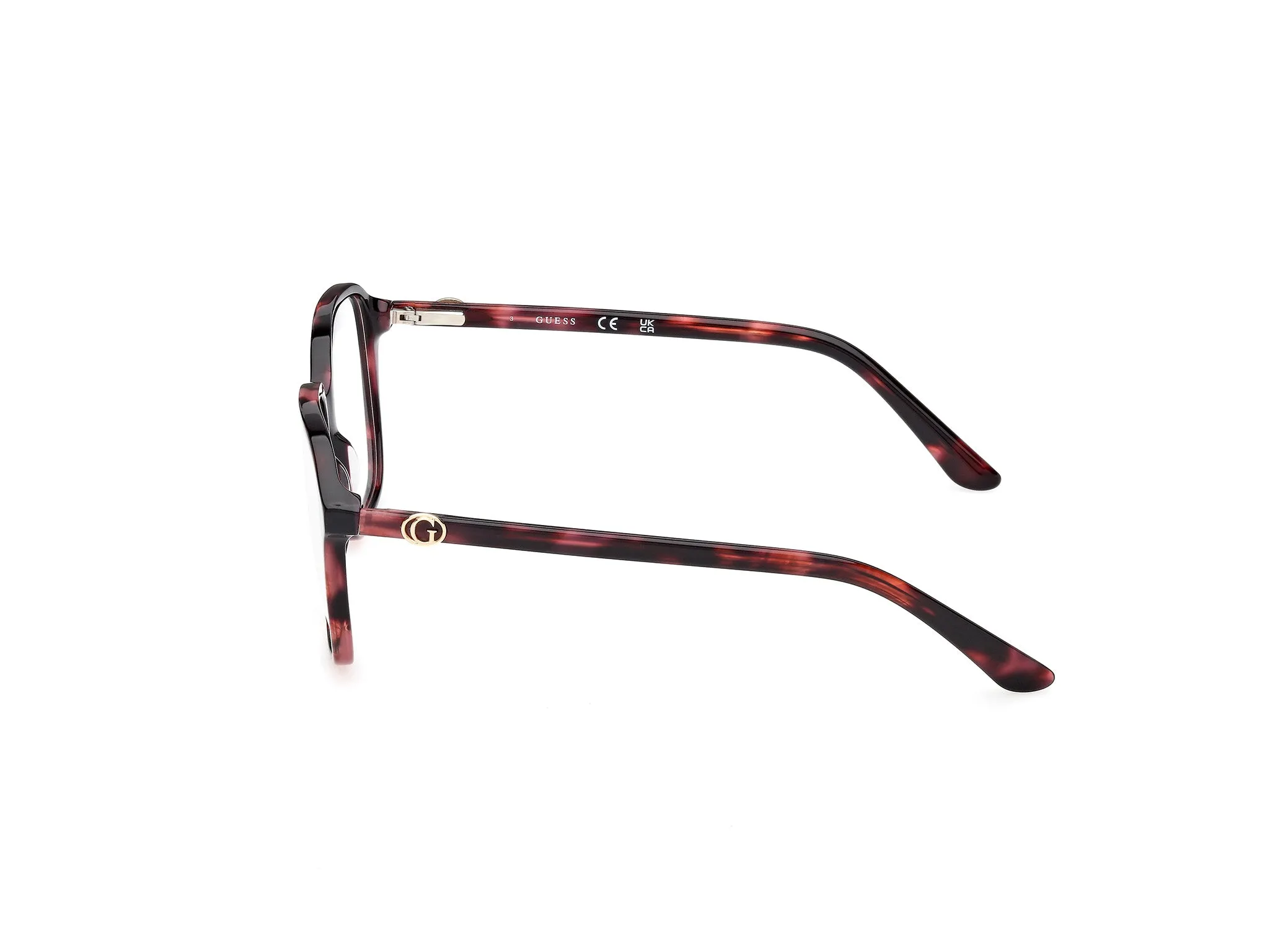 Guess GU50309 071 Montature da vista Acetato Bordeaux Squadrata Normale - immagine 3