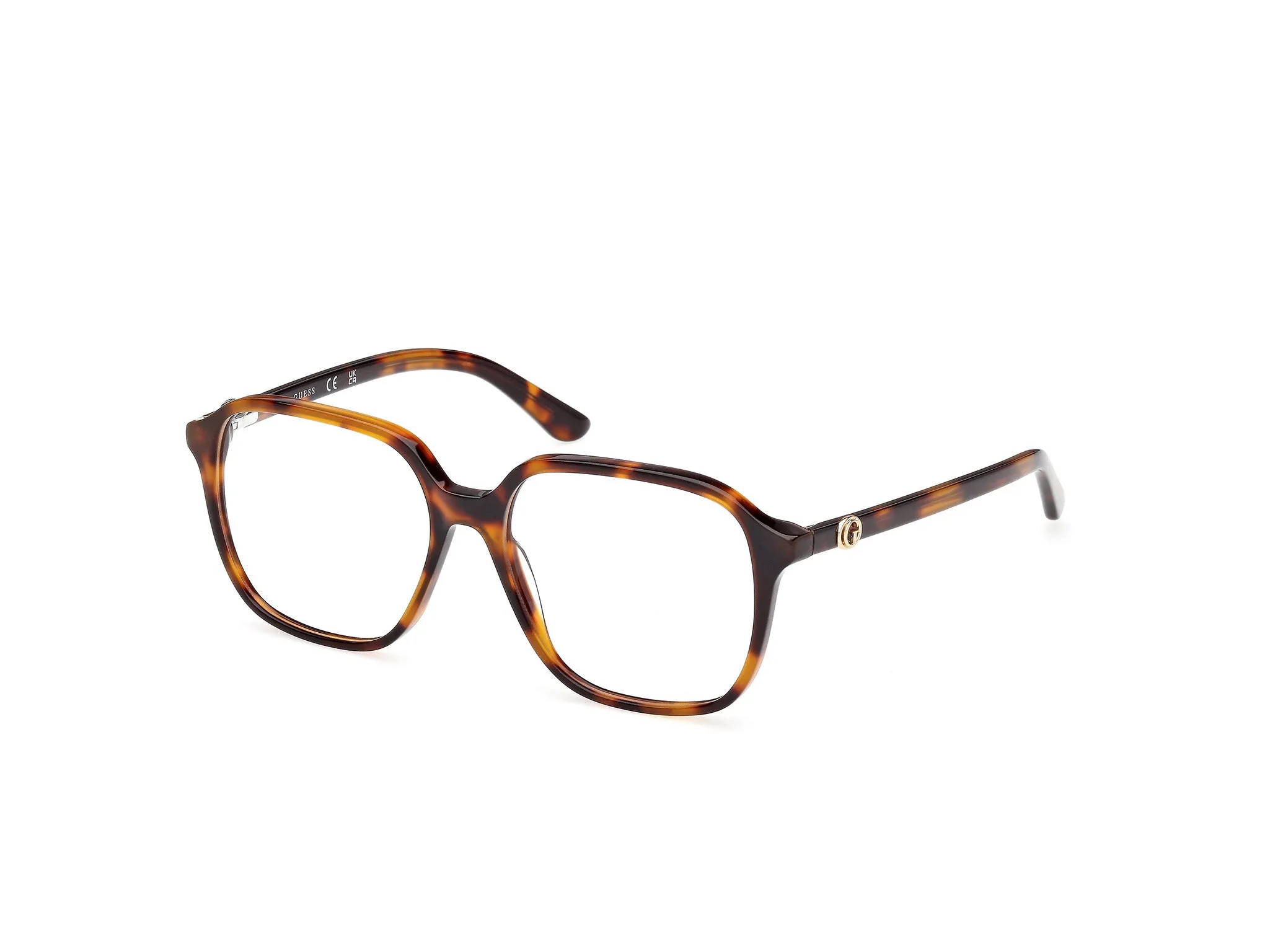 Guess GU50309 056 Montature da vista Acetato Havana Squadrata Normale - immagine 1