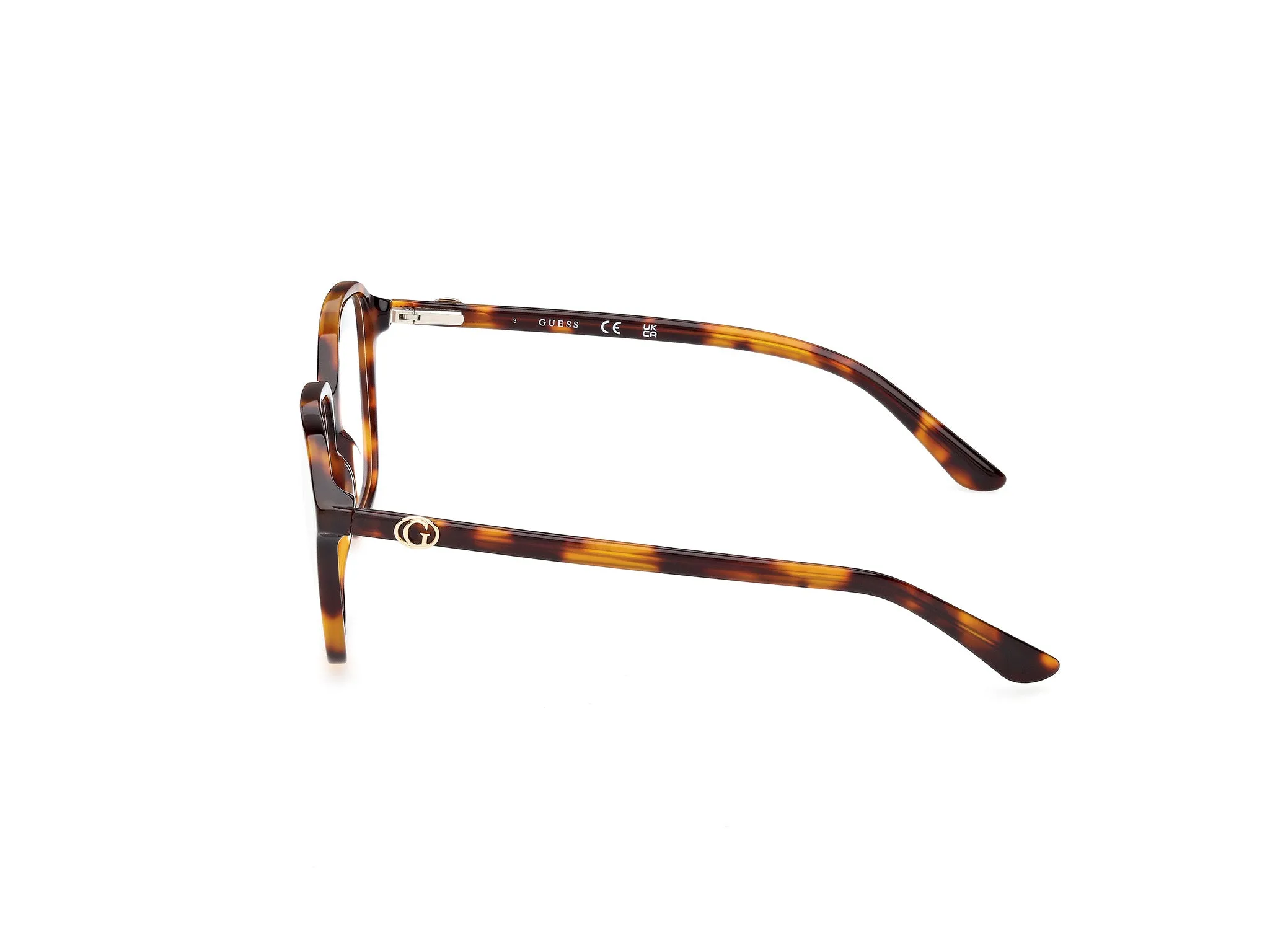Guess GU50309 056 Montature da vista Acetato Havana Squadrata Normale - immagine 3