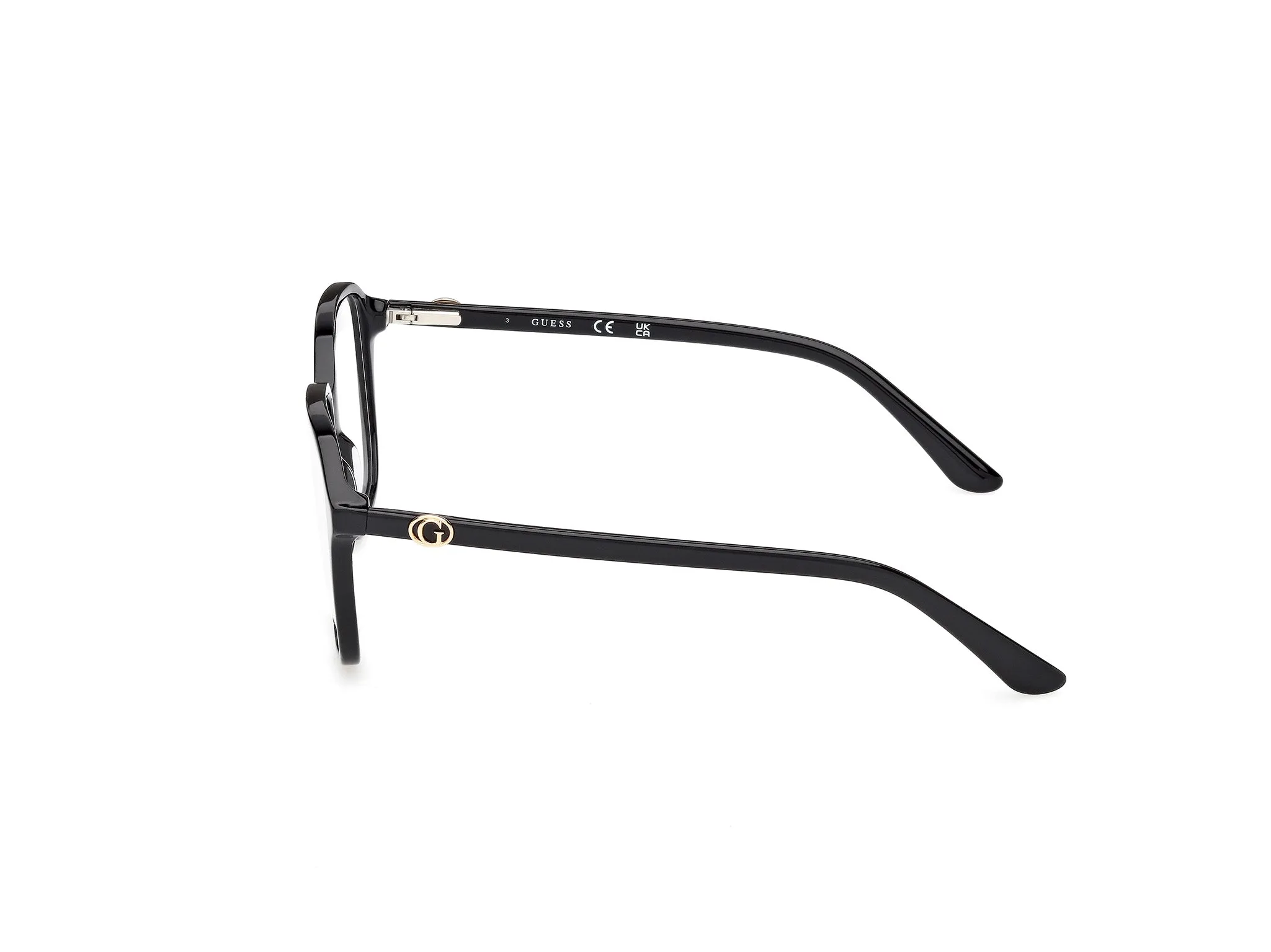 Guess GU50309 001 Montature da vista Acetato Nero Squadrata Normale - immagine 3