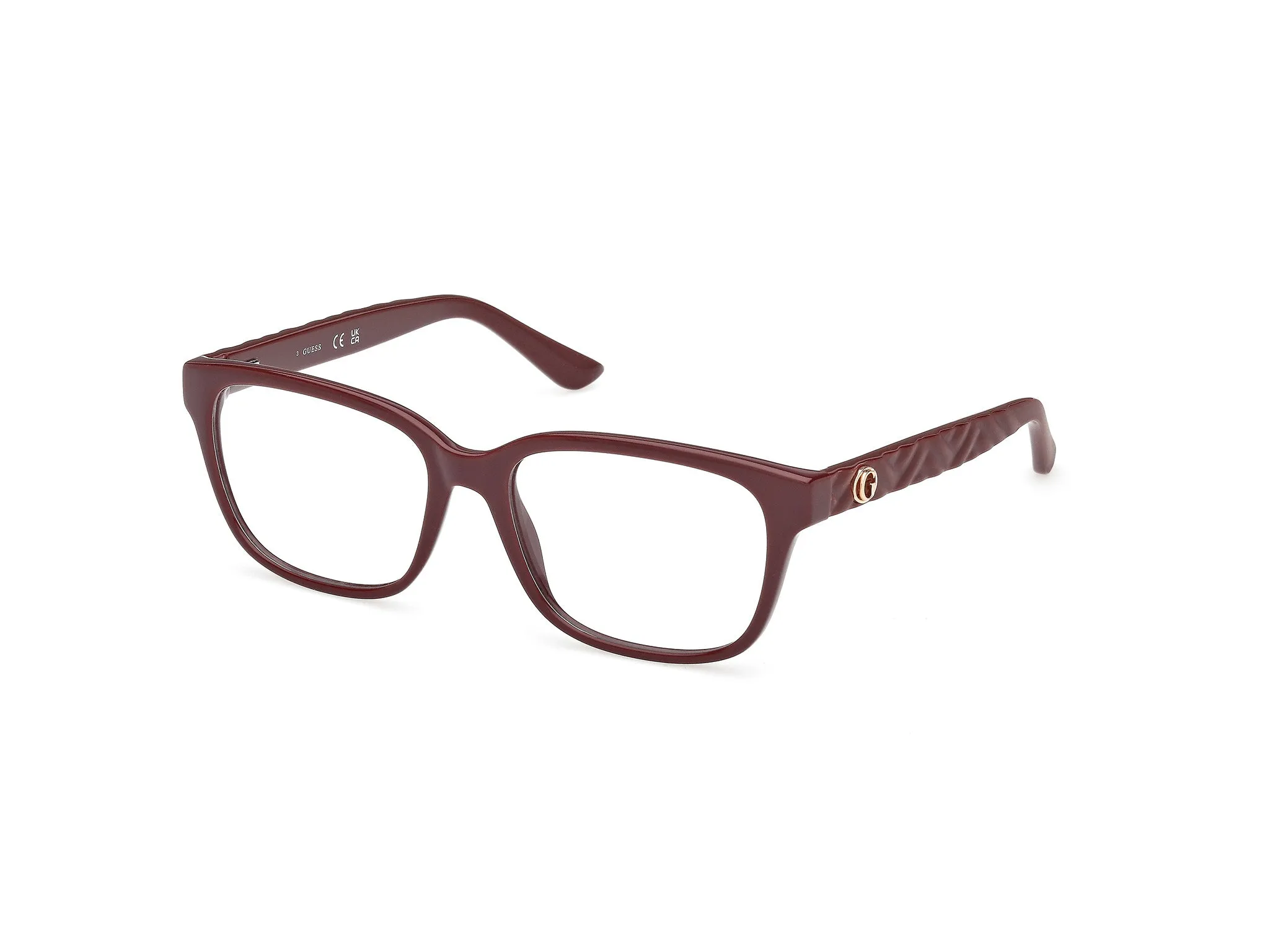 Guess GU50308 069 Montature da vista Acetato Bordeaux Squadrata Normale - immagine 1