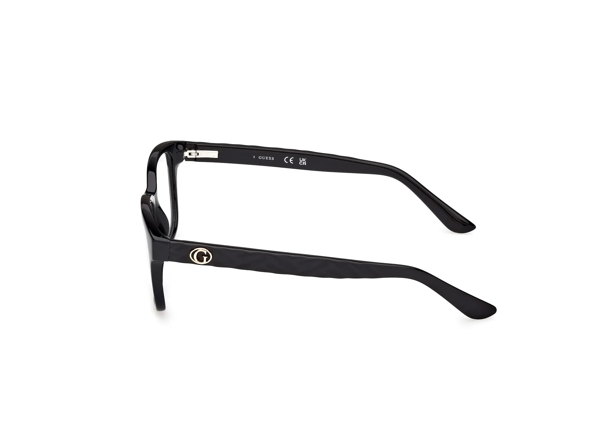 Guess GU50308 001 Montature da vista Acetato Nero Squadrata Normale - immagine 3