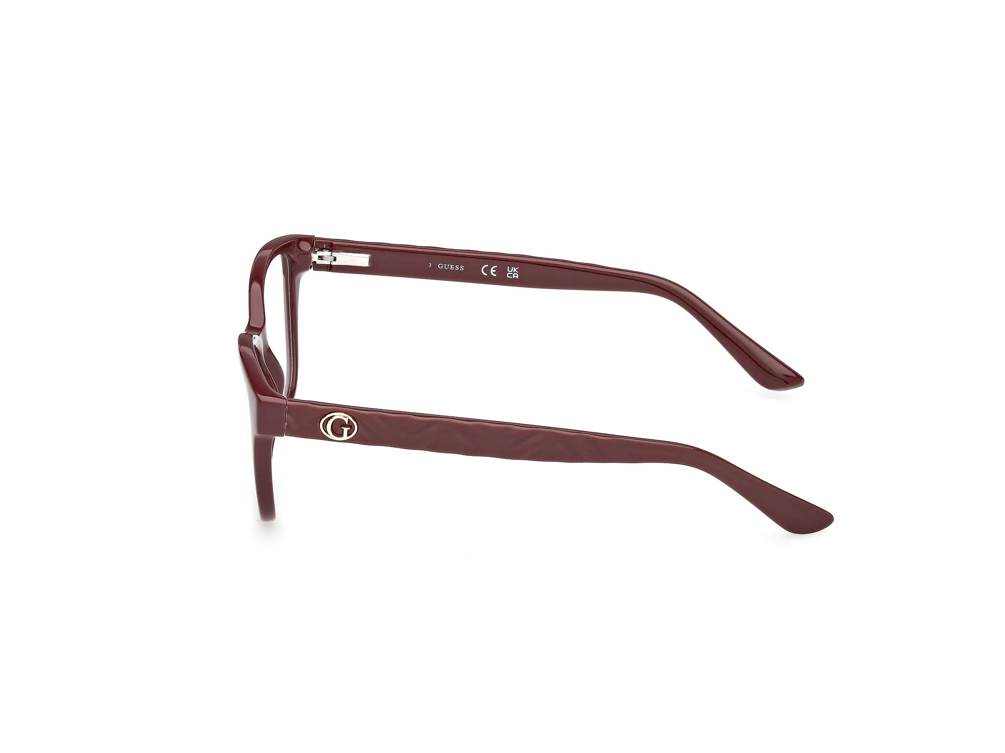 Guess GU50307 069 Montature da vista Acetato Bordeaux Squadrata Normale - immagine 3