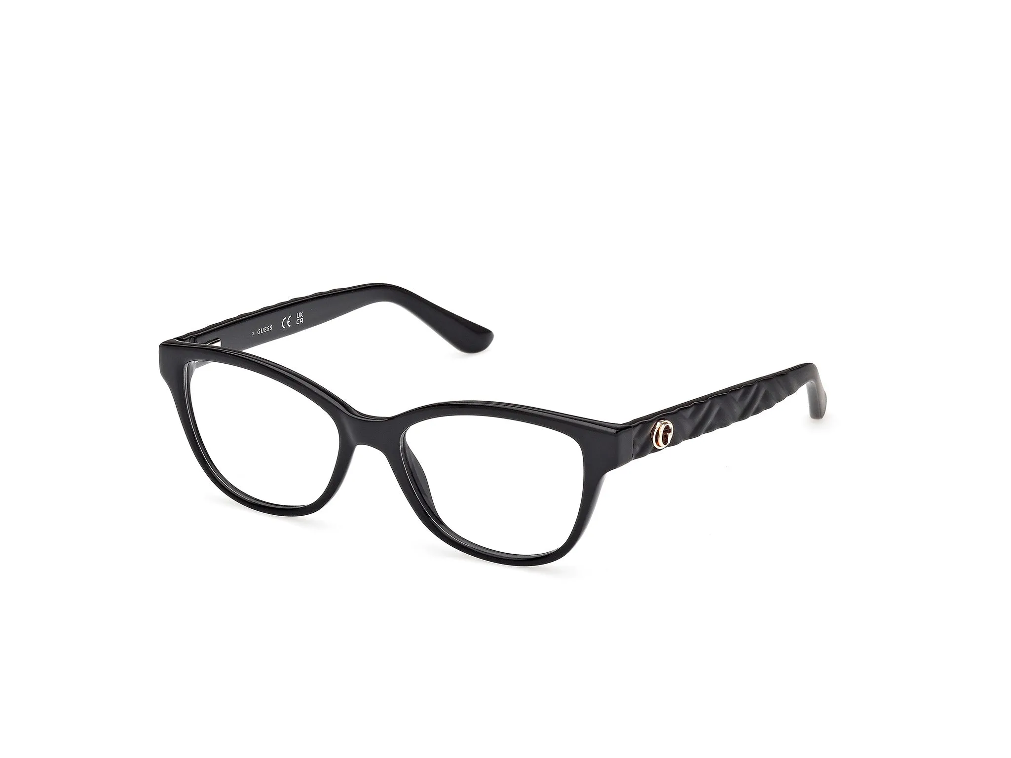 Guess GU50307 001 Montature da vista Acetato Nero Squadrata Normale - immagine 1
