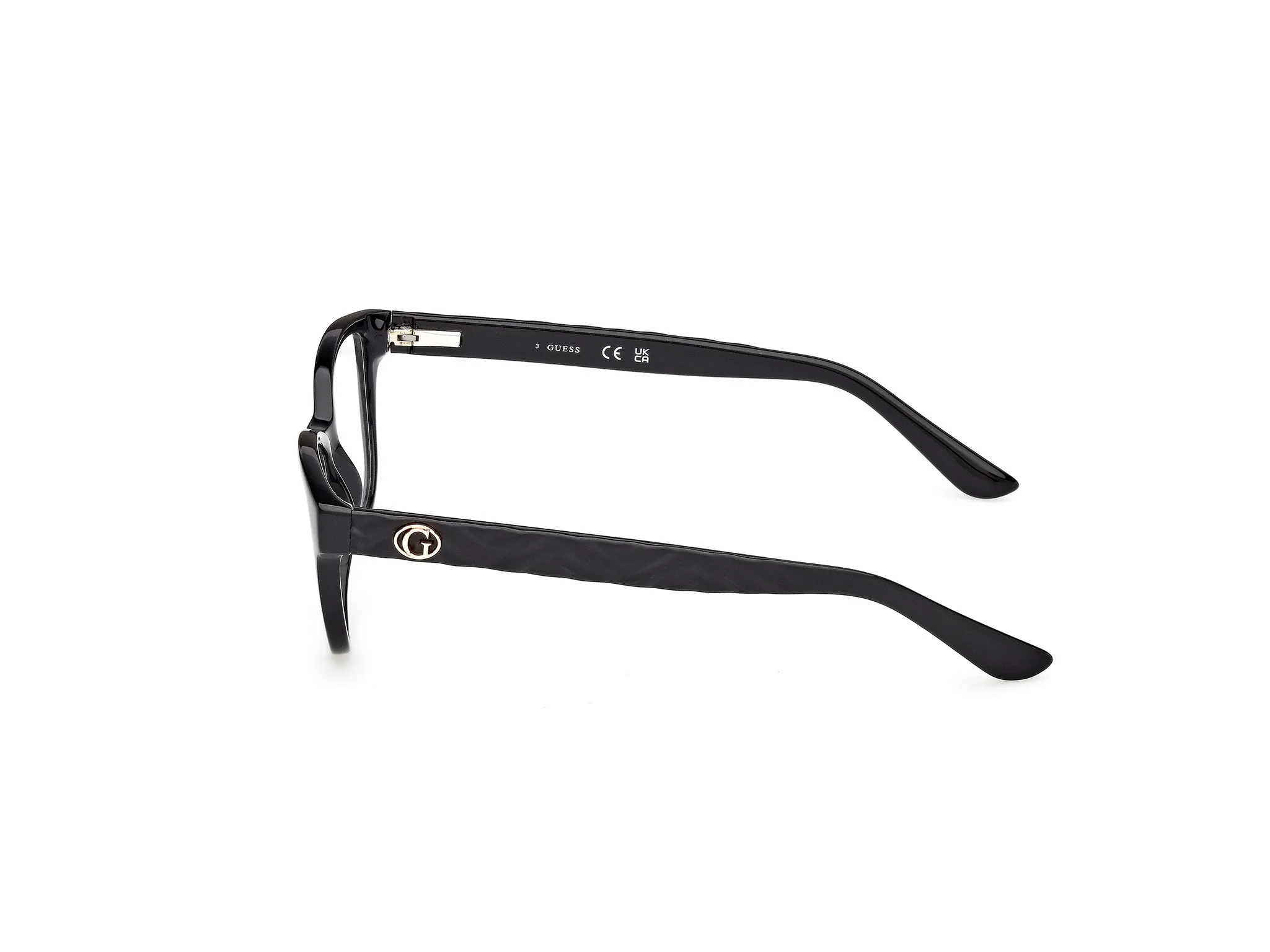 Guess GU50307 001 Montature da vista Acetato Nero Squadrata Normale - immagine 3