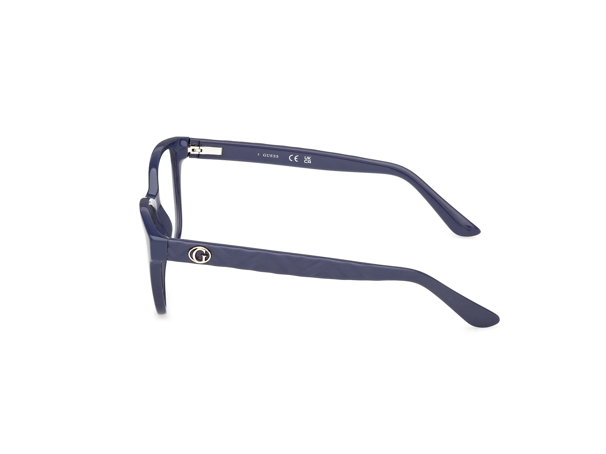 Guess GU50307 090 Montature da vista Acetato Blu Squadrata Normale - immagine 3