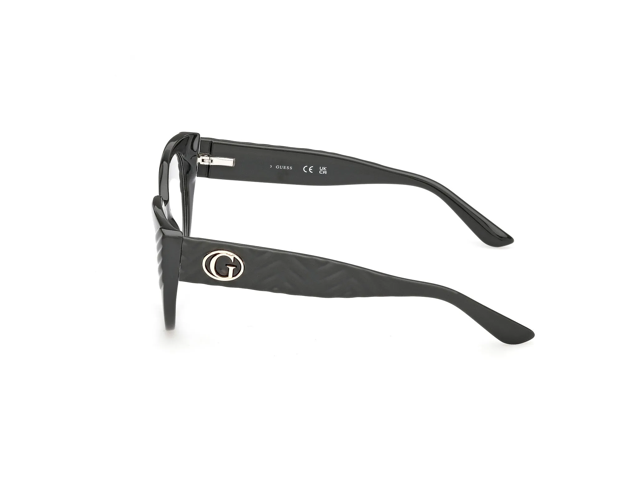Guess GU50306 096 Montature da vista Iniettato Verde Cat Eye Normale - immagine 3