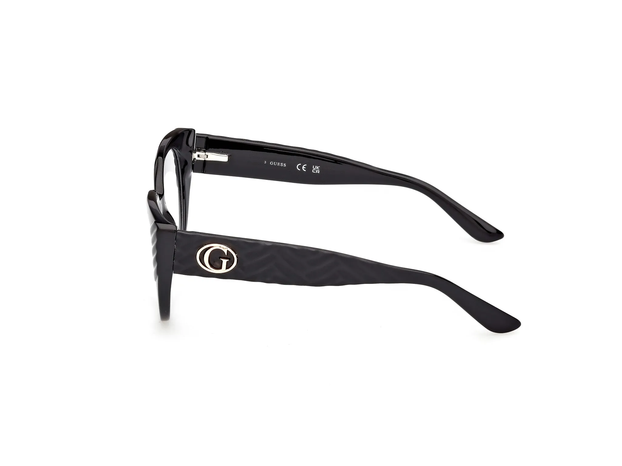 Guess GU50306 001 Montature da vista Iniettato Nero Cat Eye Normale - immagine 3