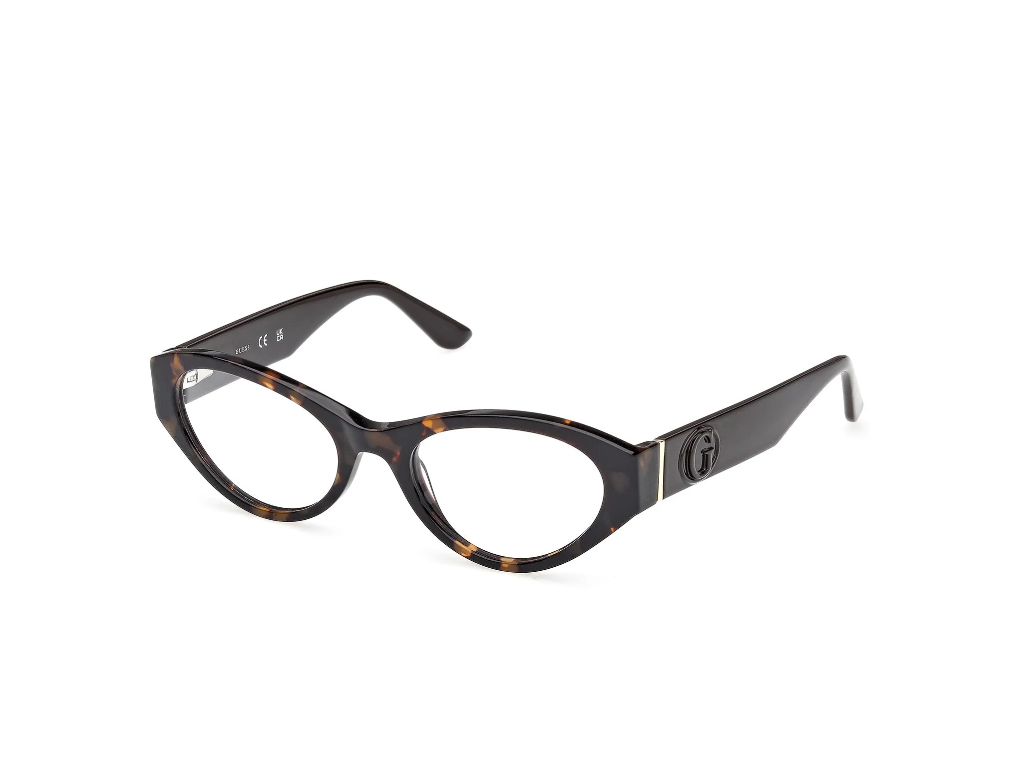 Guess GU50305 052 Montature da vista Acetato Havana Cat Eye Normale - immagine 1