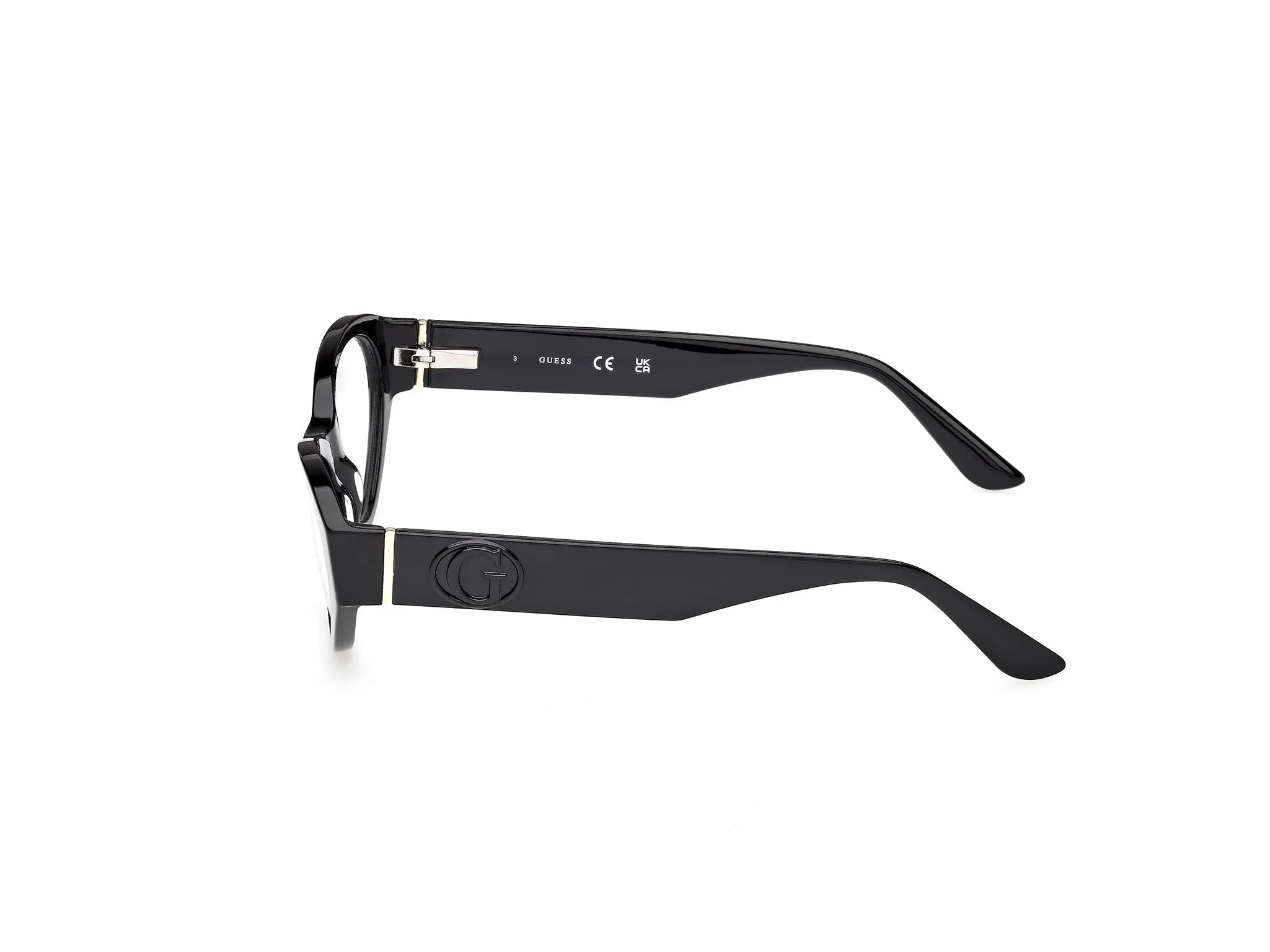 Guess GU50305 001 Montature da vista Acetato Nero Cat Eye Normale - immagine 3