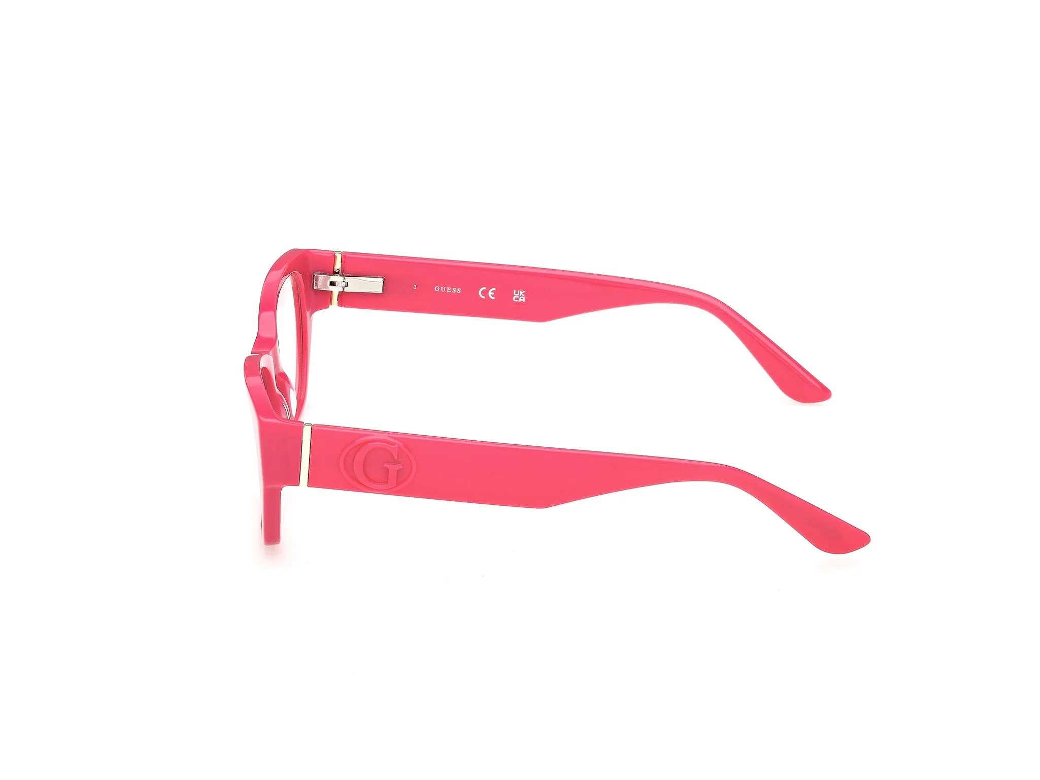 Guess GU50304 072 Montature da vista Acetato Rosa Squadrata Normale - immagine 3