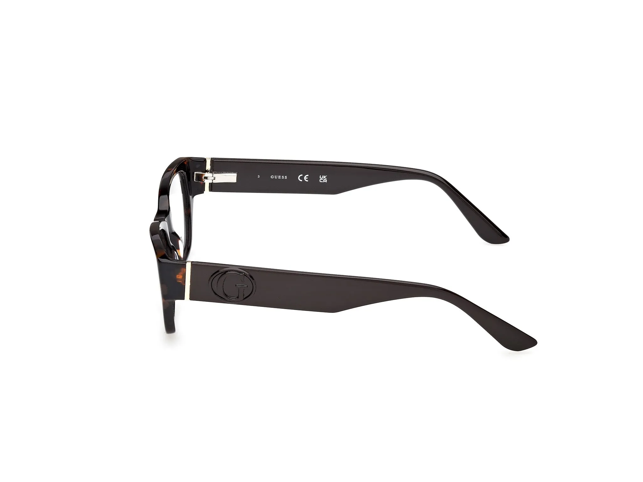 Guess GU50304 052 Montature da vista Acetato Havana Squadrata Normale - immagine 3