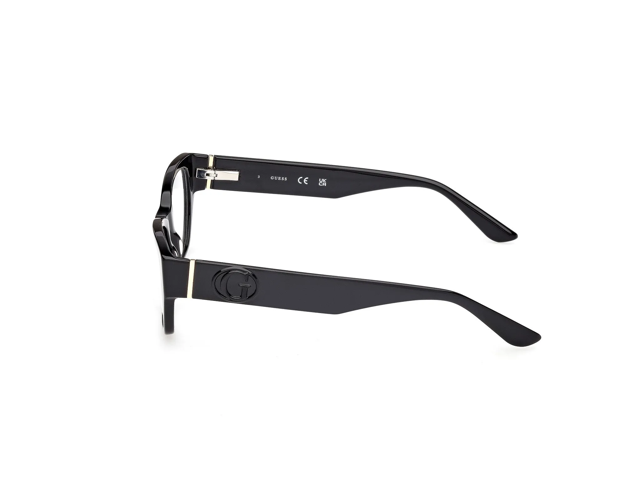 Guess GU50304 001 Montature da vista Acetato Nero Squadrata Normale - immagine 3