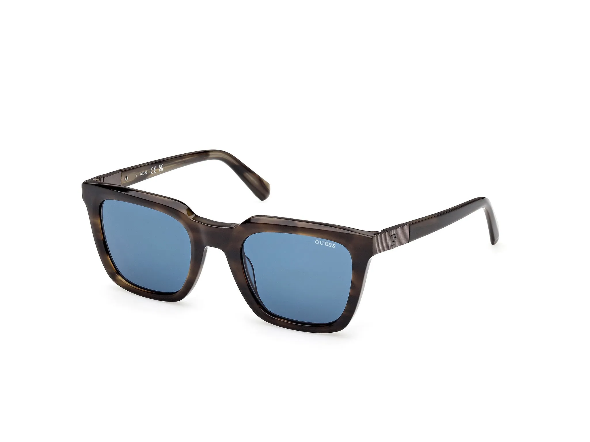 Guess GU00279 98V Occhiali da sole Acetato Verde Blu Squadrata Normale - immagine 1