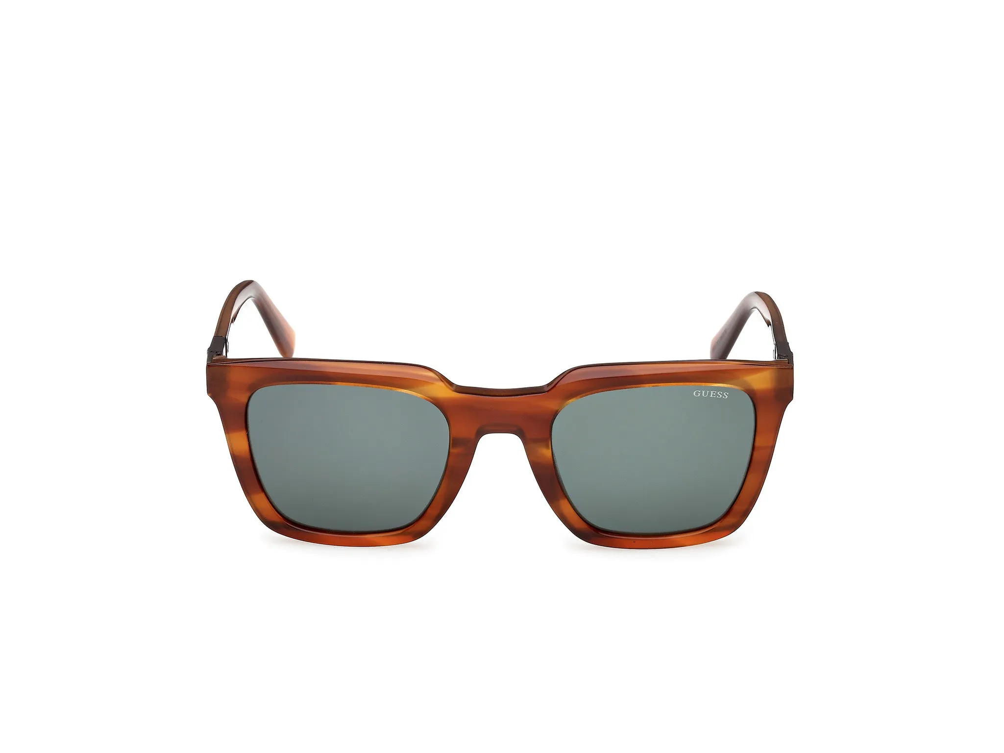 Guess GU00279 47N Occhiali da sole Acetato Marrone Verde Squadrata Normale - immagine 2