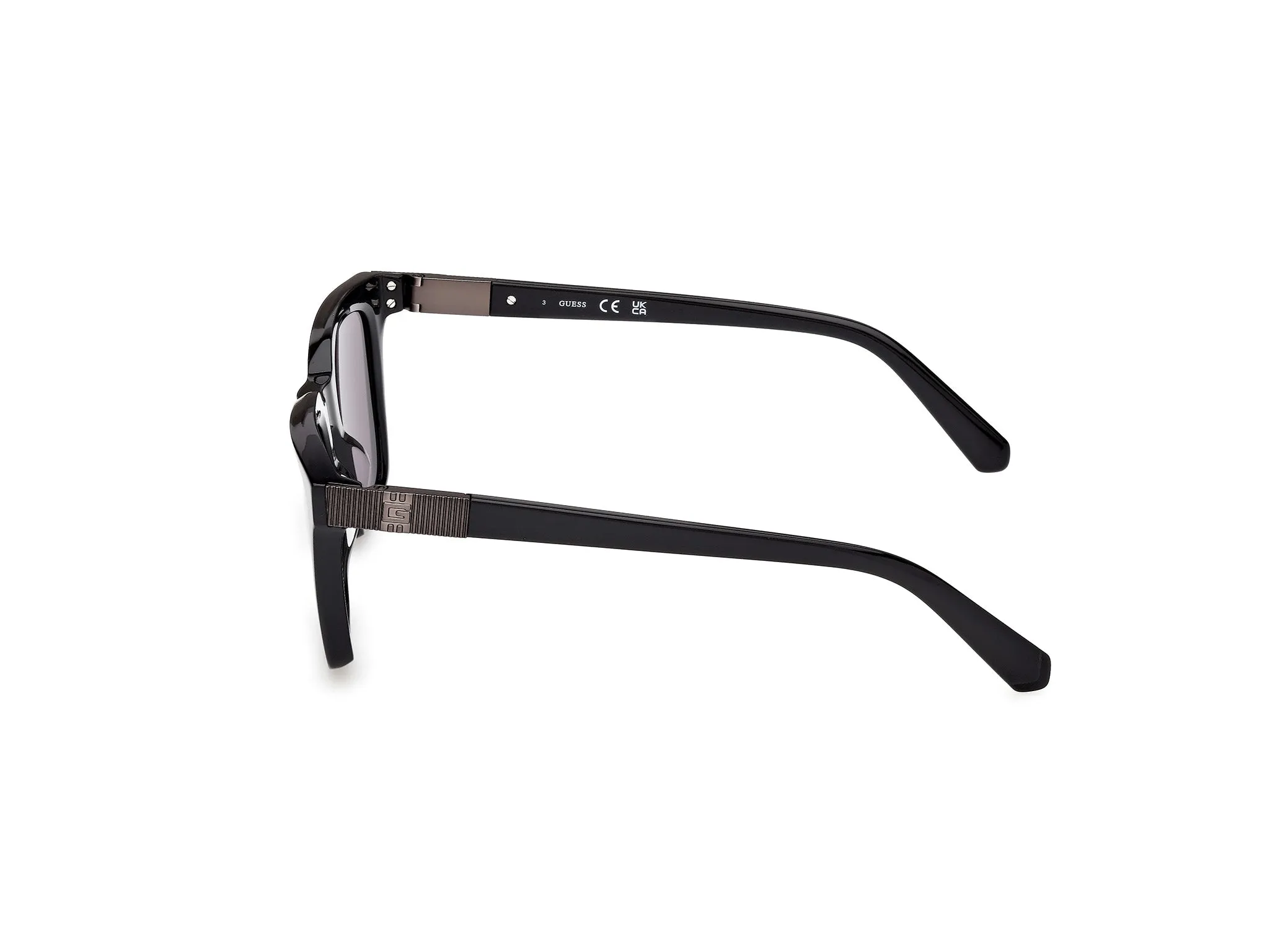 Guess GU00279 01A Occhiali da sole Acetato Nero Fumo Squadrata Normale - immagine 3