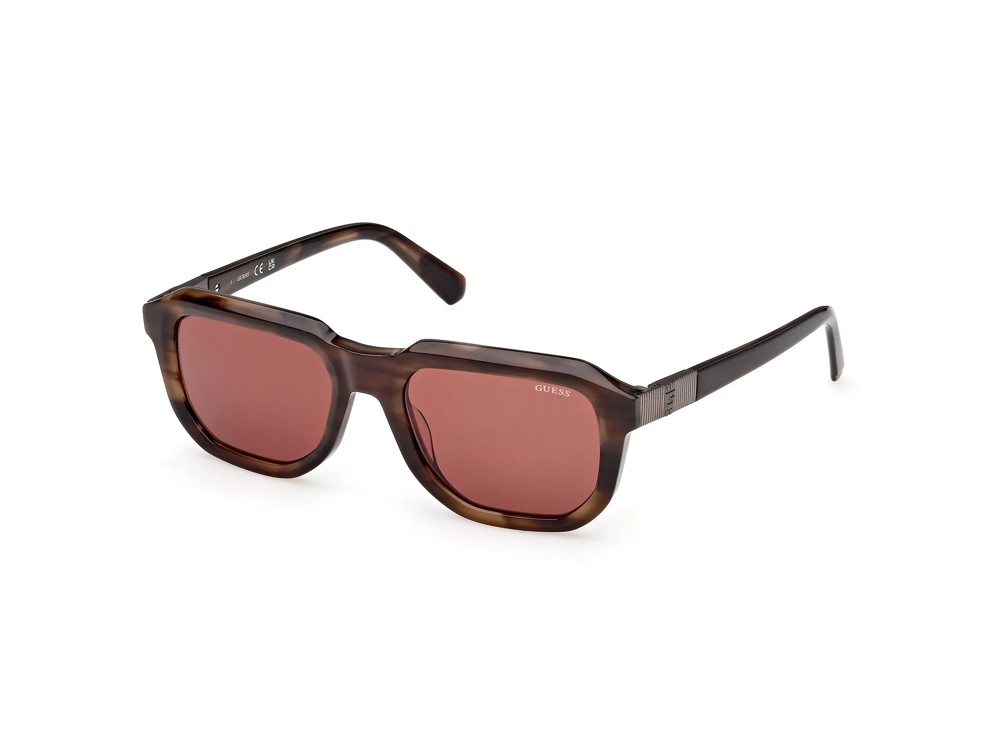 Guess GU00278 50S Occhiali da sole Acetato Marrone Bordeaux Squadrata Normale - immagine 1