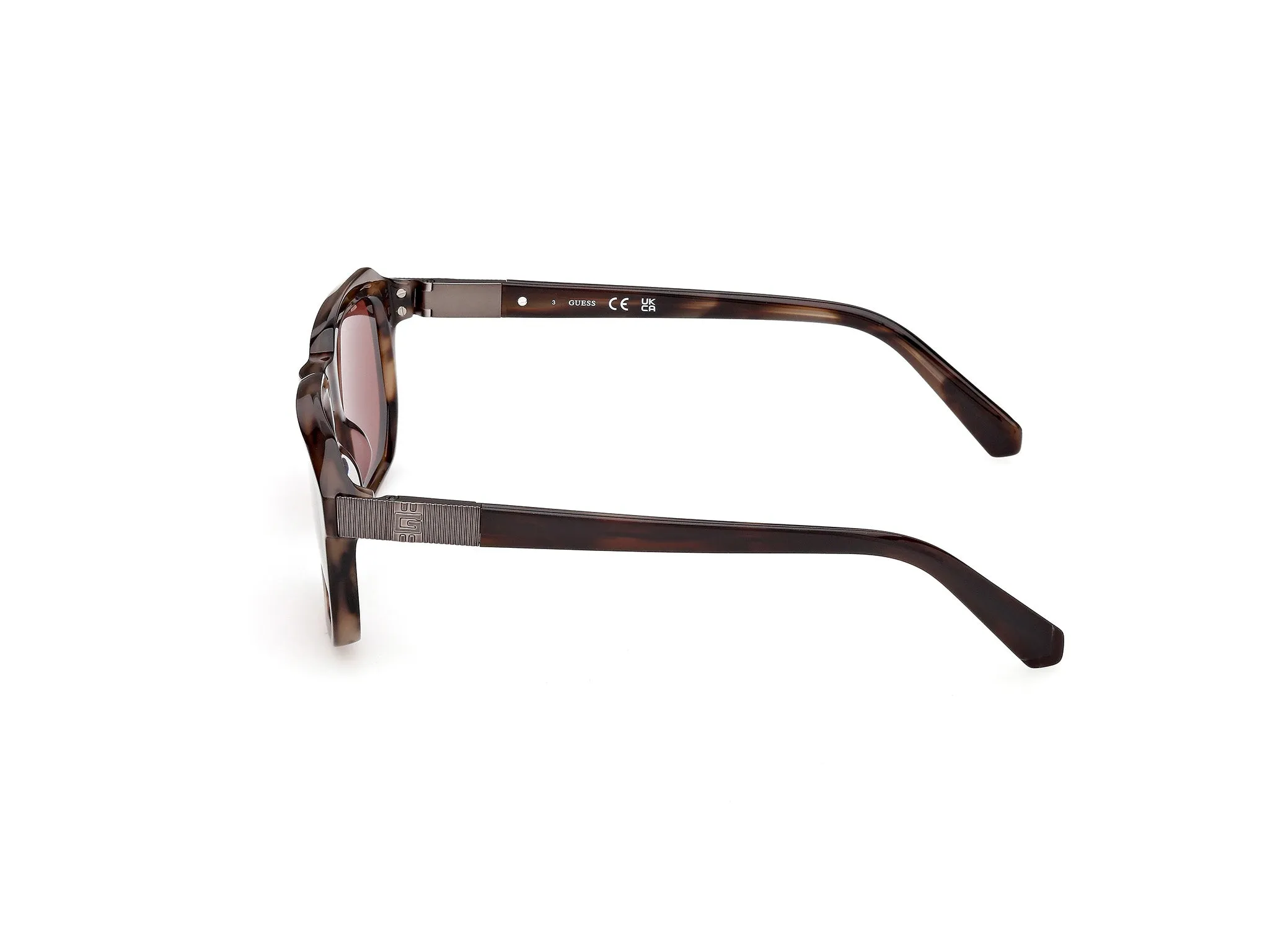 Guess GU00278 50S Occhiali da sole Acetato Marrone Bordeaux Squadrata Normale - immagine 3