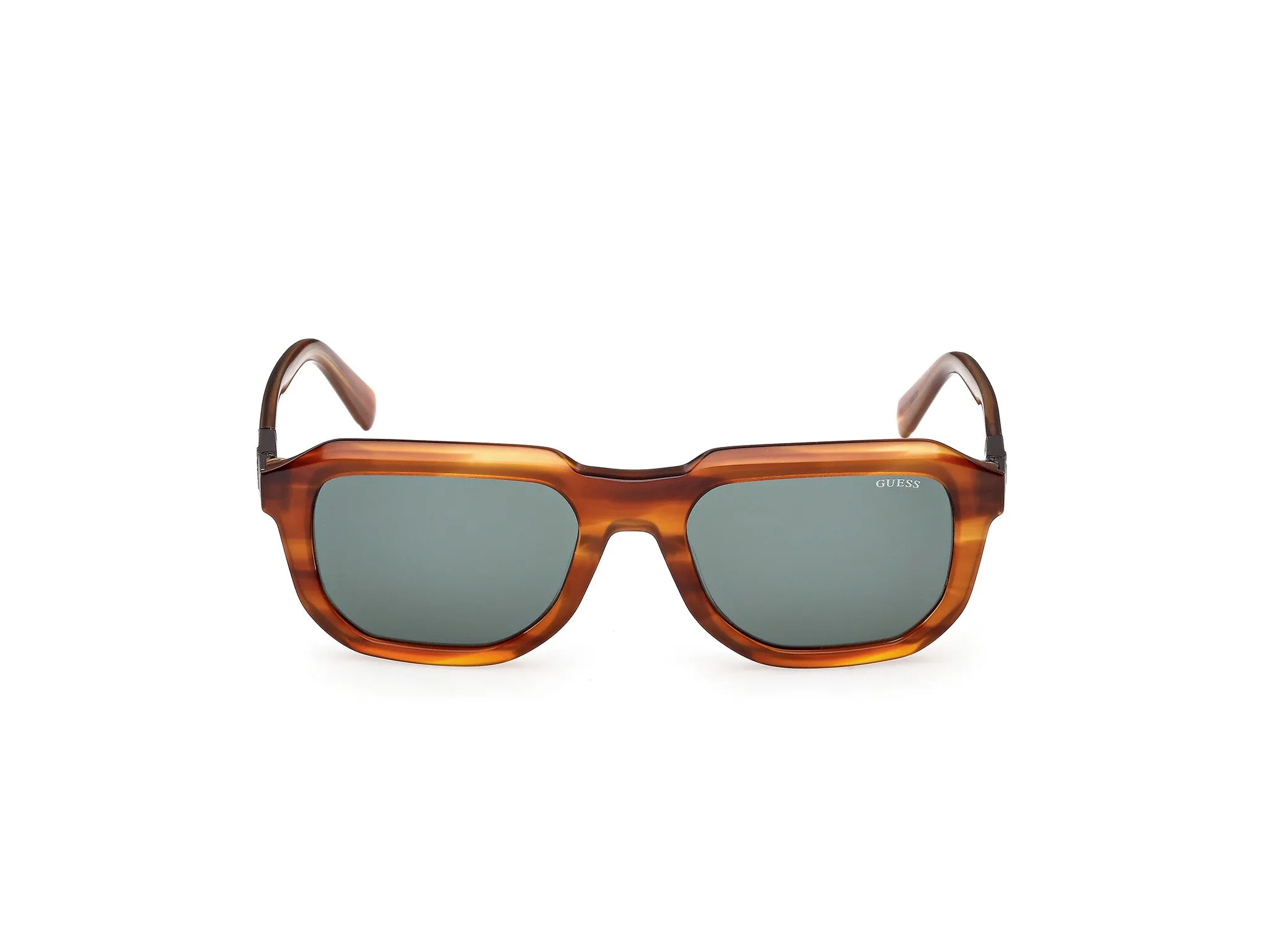 Guess GU00278 47N Occhiali da sole Acetato Marrone Verde Squadrata Normale - immagine 2