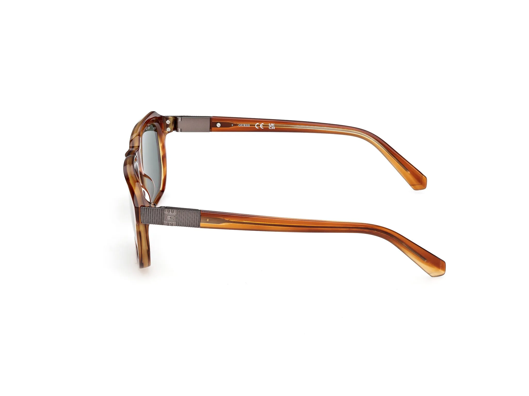 Guess GU00278 47N Occhiali da sole Acetato Marrone Verde Squadrata Normale - immagine 3