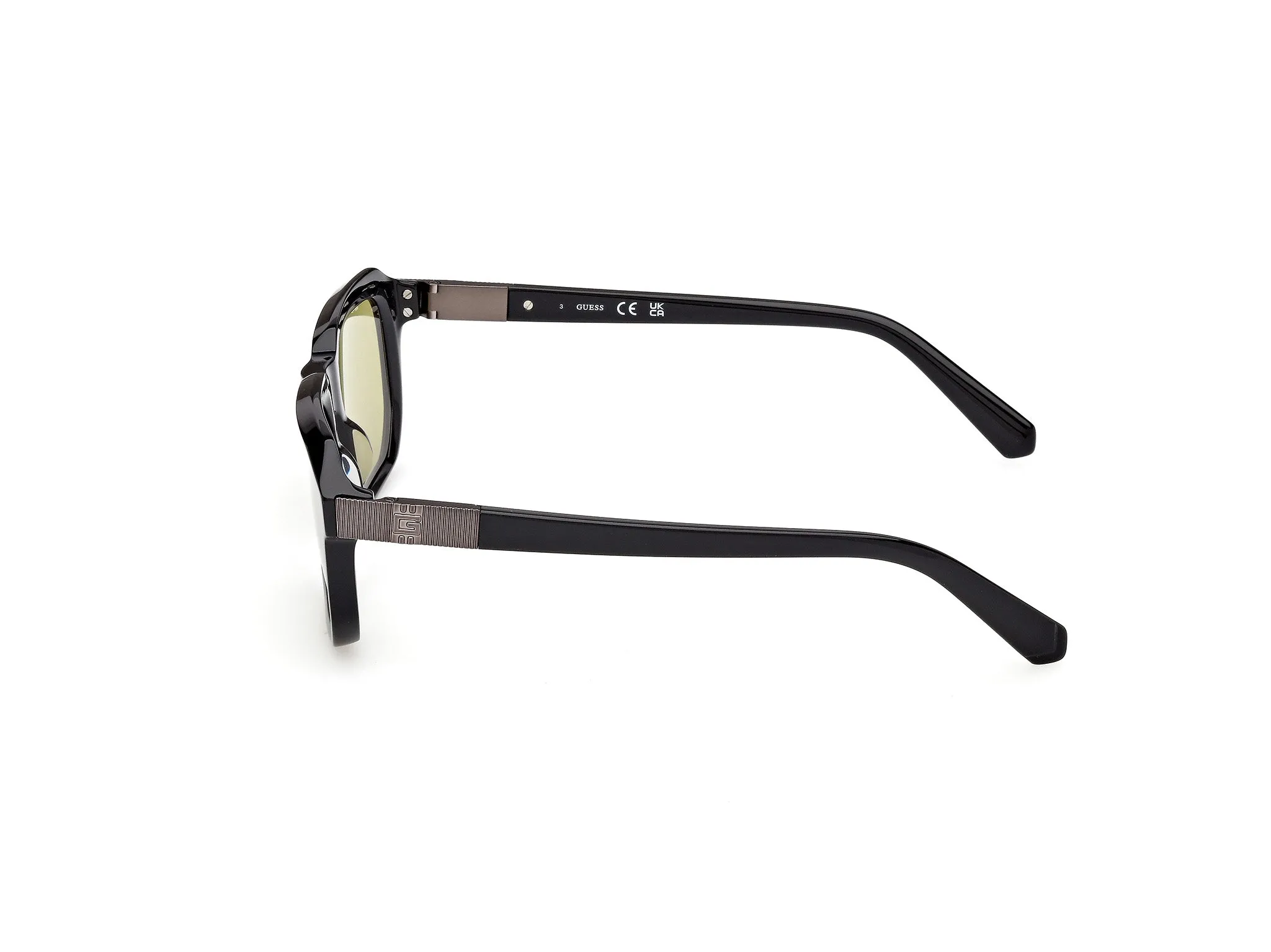 Guess GU00278 01N Occhiali da sole Acetato Nero Verde Squadrata Normale - immagine 3