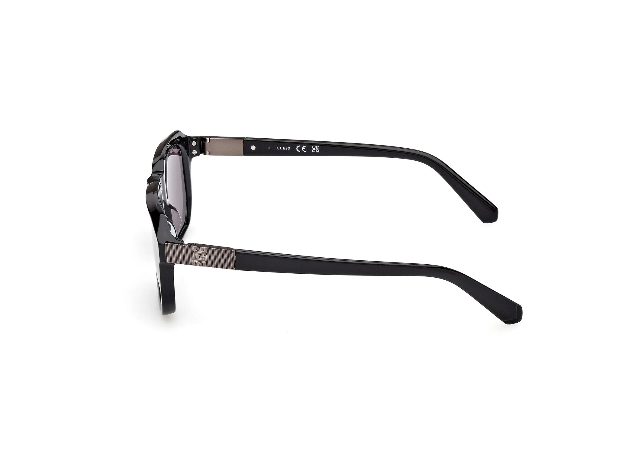 Guess GU00278 01A Occhiali da sole Acetato Nero Fumo Squadrata Normale - immagine 3