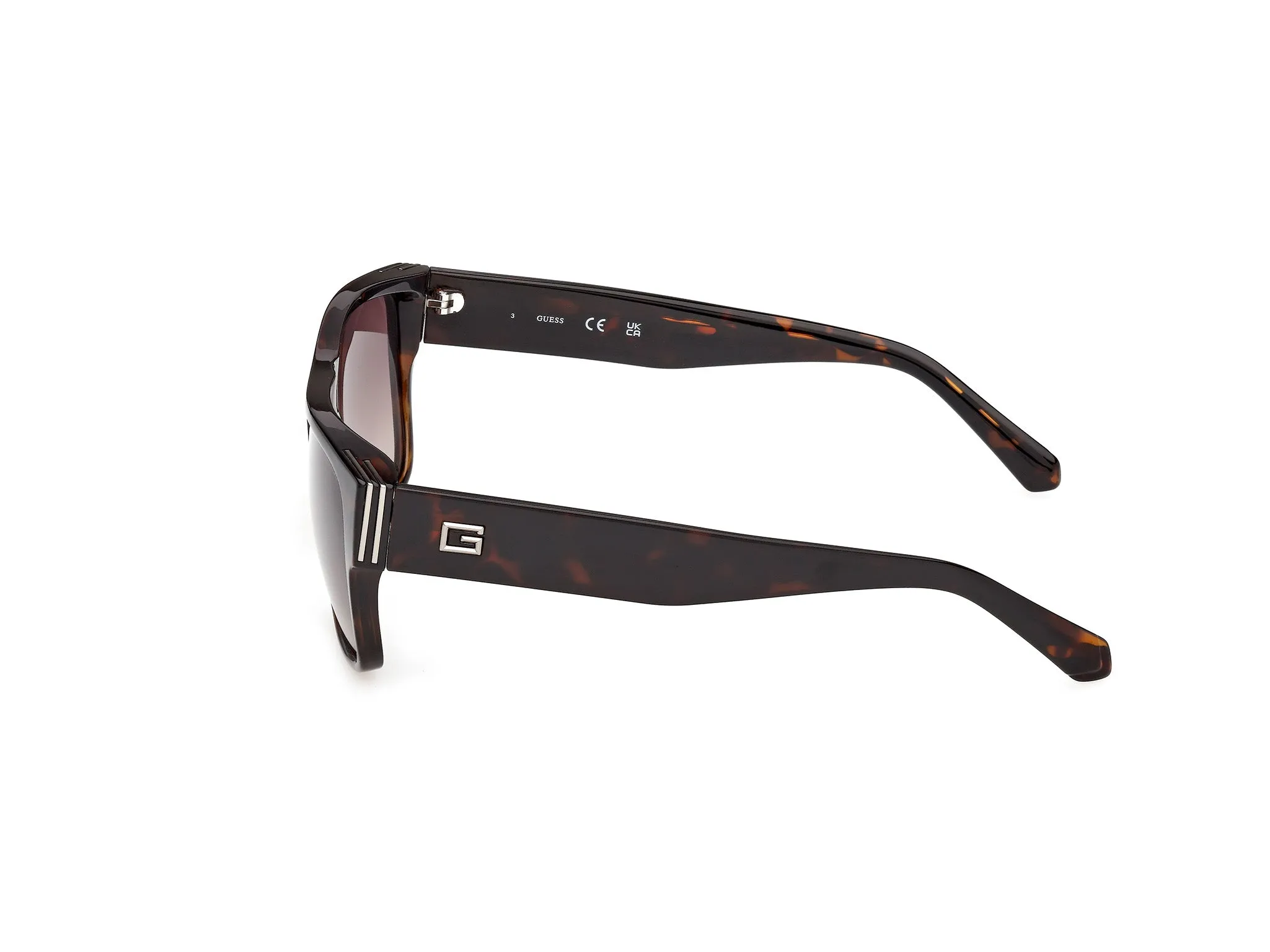 Guess GU00277 52F Occhiali da sole Iniettato Havana Marrone Squadrata Normale - immagine 3