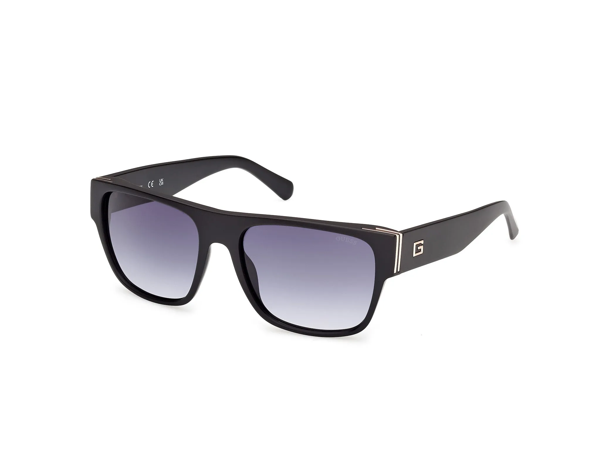 Guess GU00277 02W Occhiali da sole Iniettato Nero Blu Squadrata Normale - immagine 1