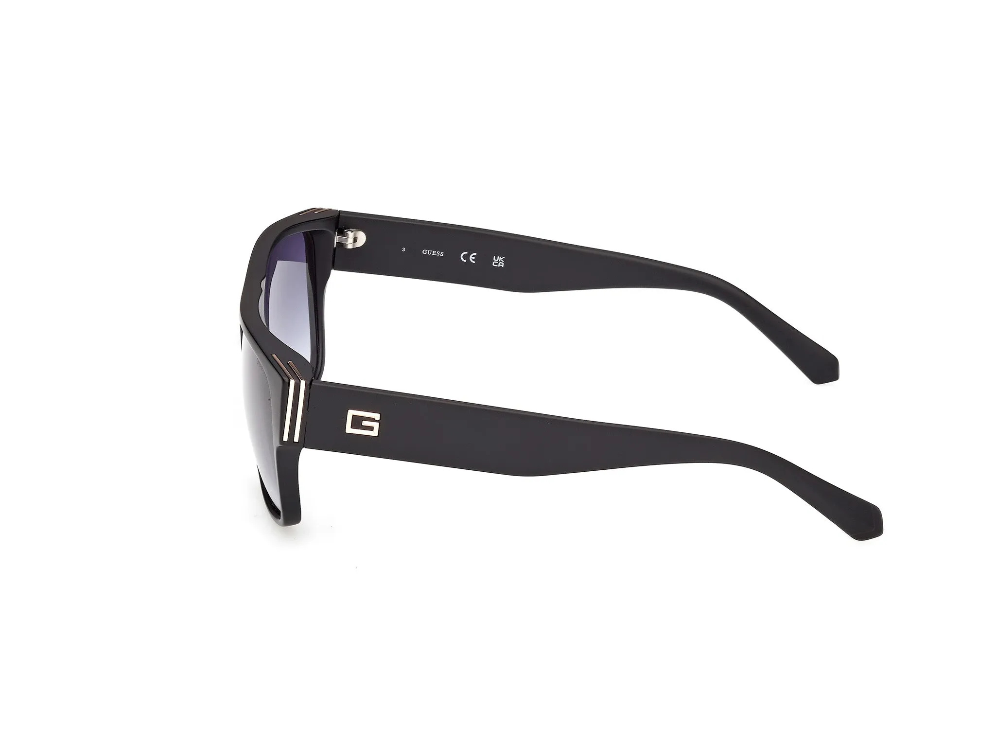 Guess GU00277 02W Occhiali da sole Iniettato Nero Blu Squadrata Normale - immagine 3