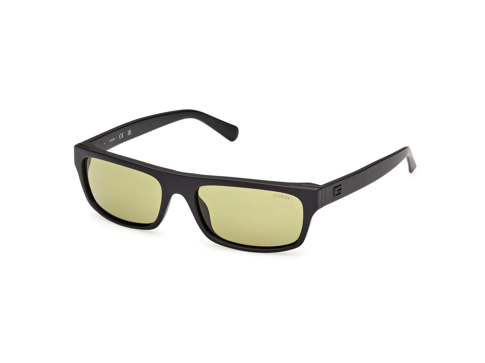 Guess GU00276 02N Occhiali da sole Iniettato Nero Verde Squadrata Normale - immagine 1